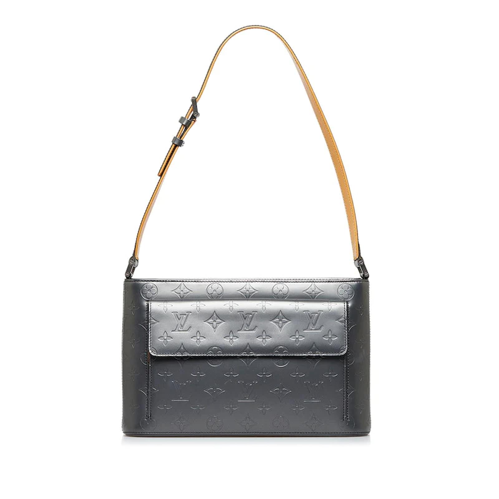 Louis Vuitton Black Monogram Mat Alston Leather Pony-style