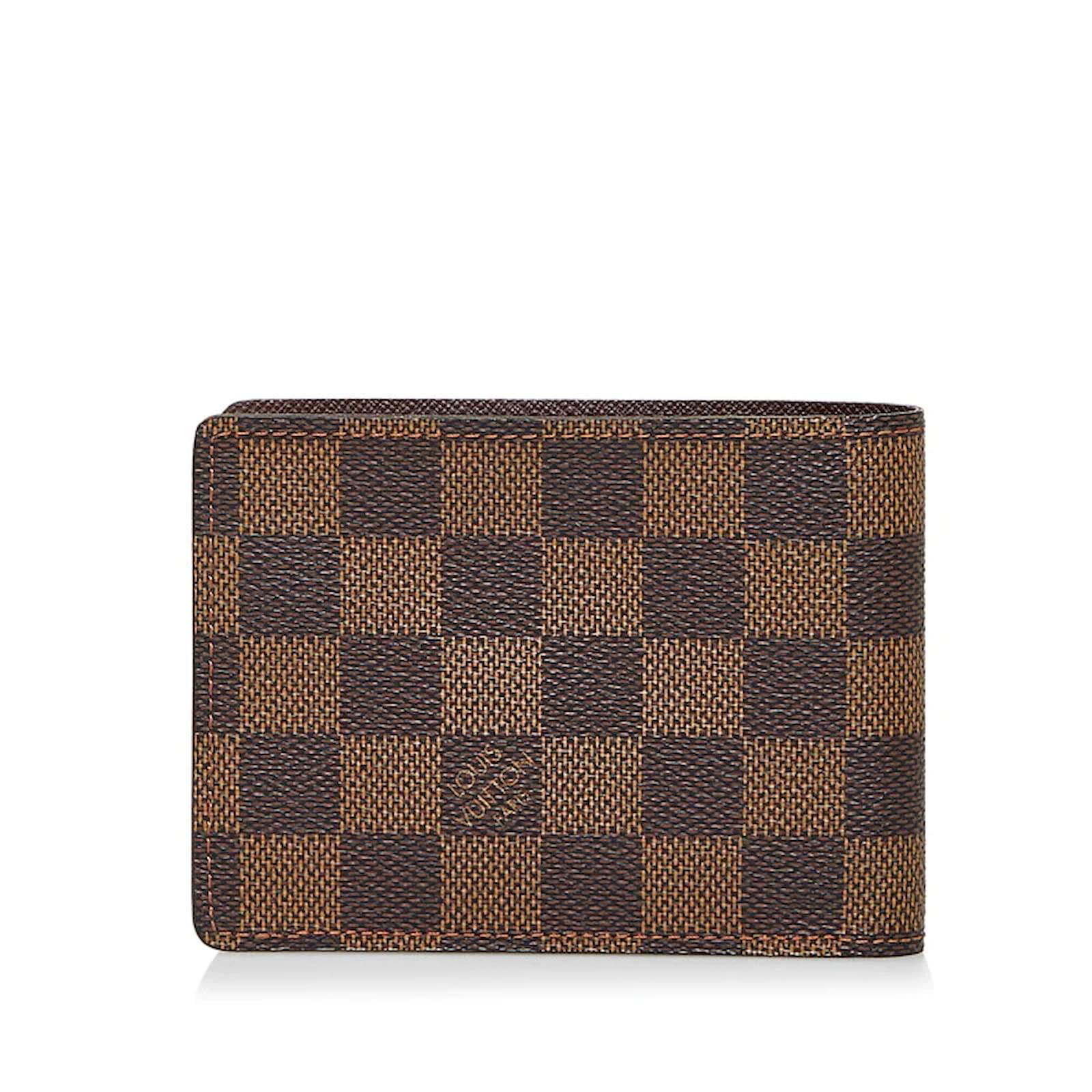 Louis Vuitton Damier Ebene Multiple Wallet N60895 Brown Cloth ref.925908 -  Joli Closet