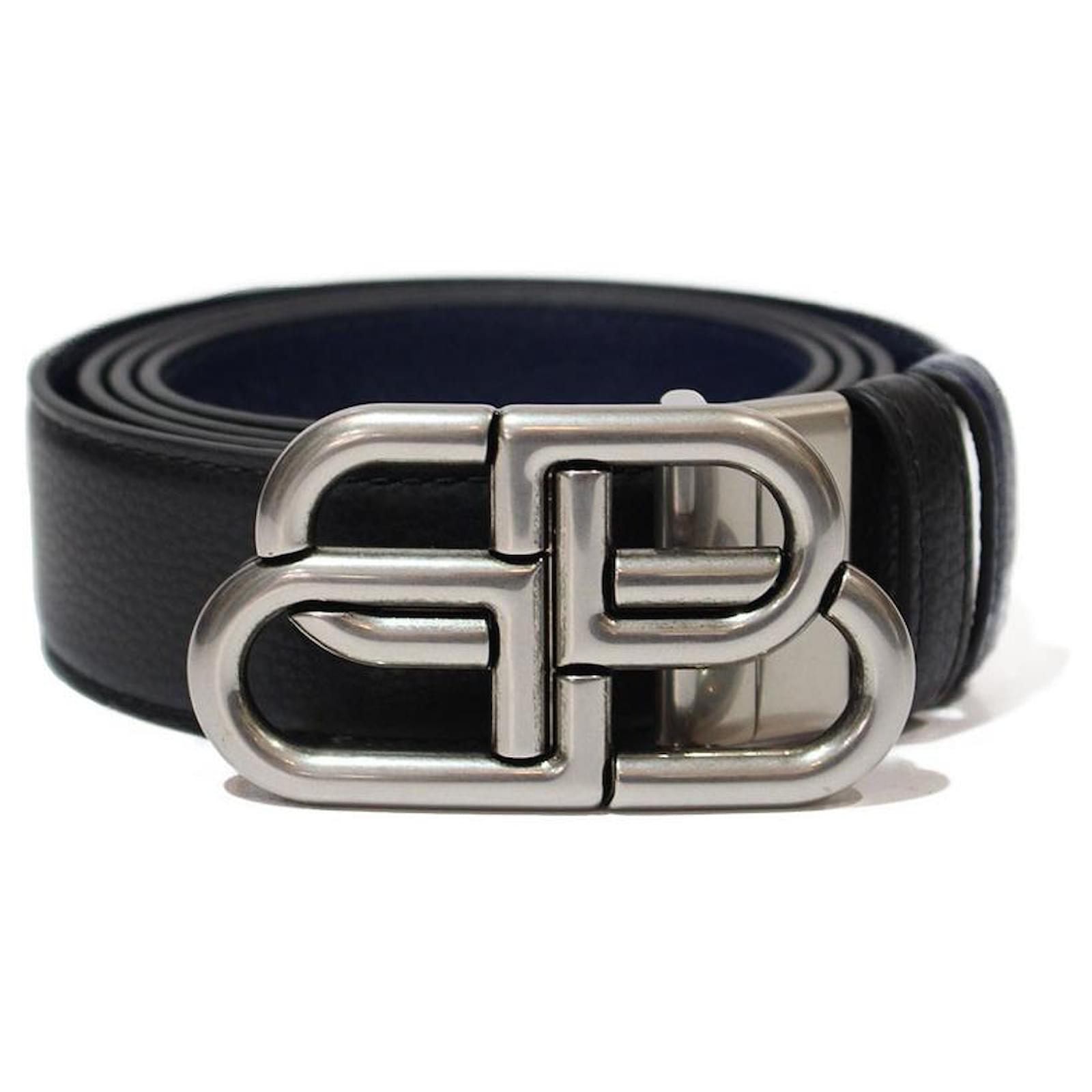 Balenciaga Leather 'BB' Logo Belt