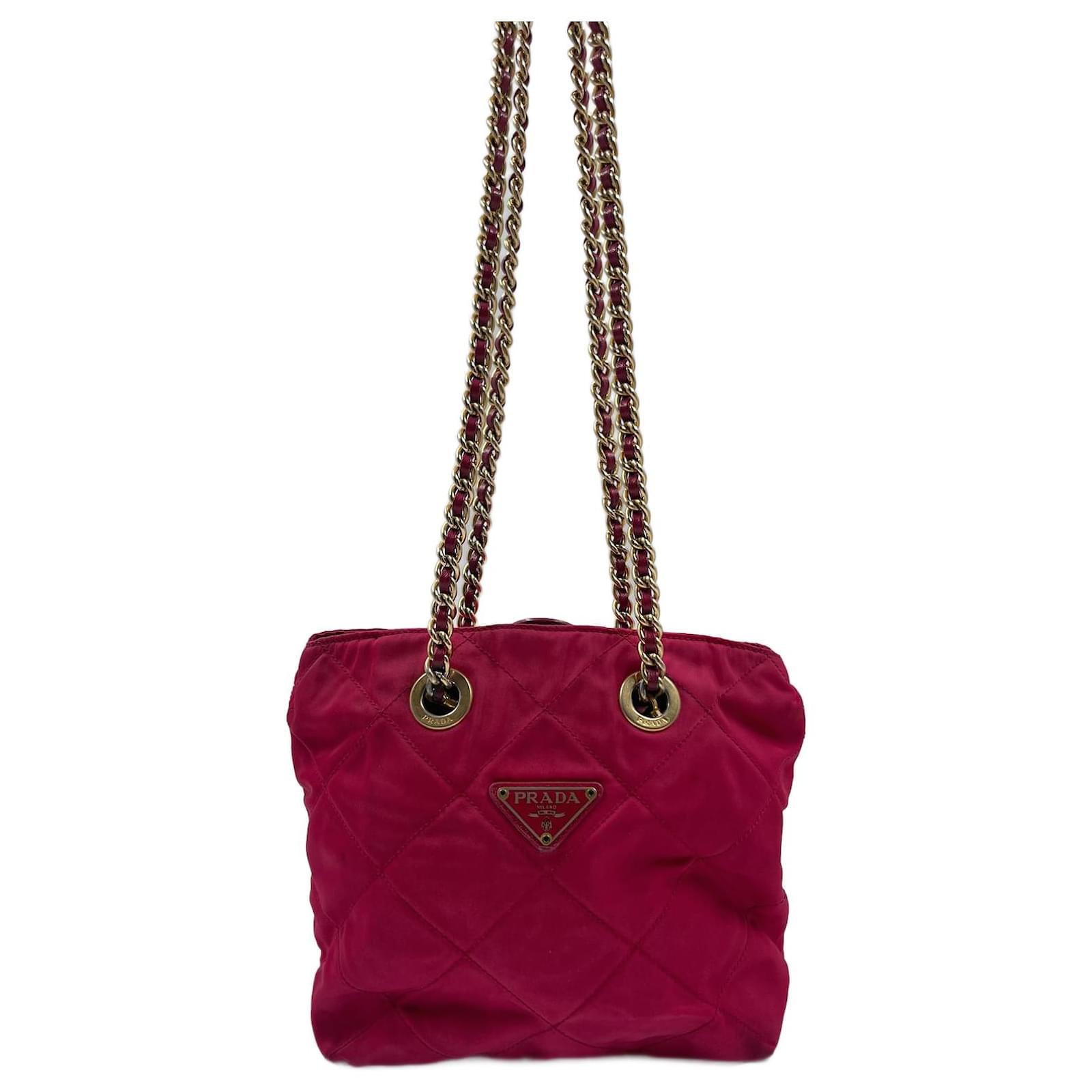 Pink Prada Nylon Shoulder Bag ref.926294 Joli Closet