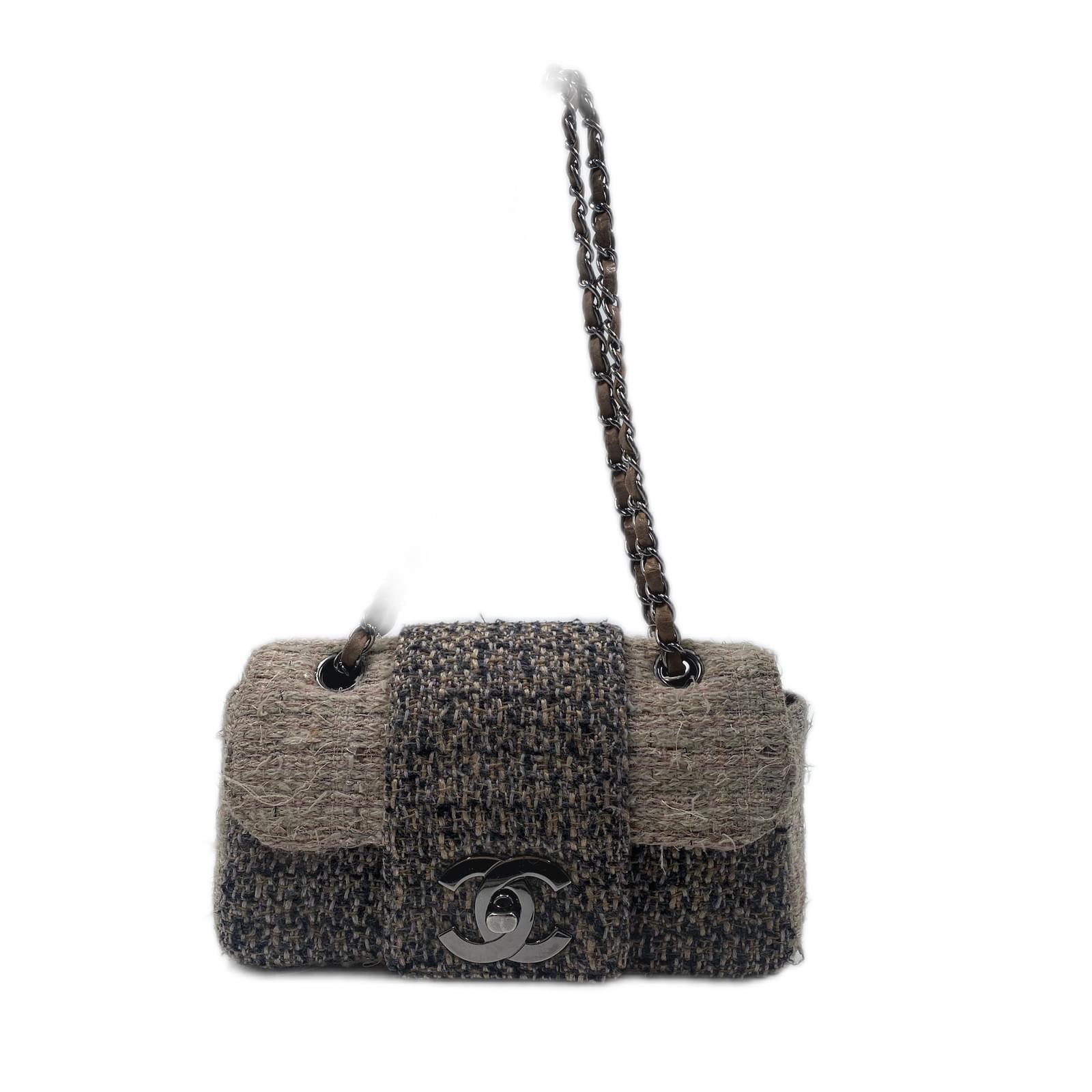 Brown Tweed Chanel Flap Bag ref.926420 - Joli Closet