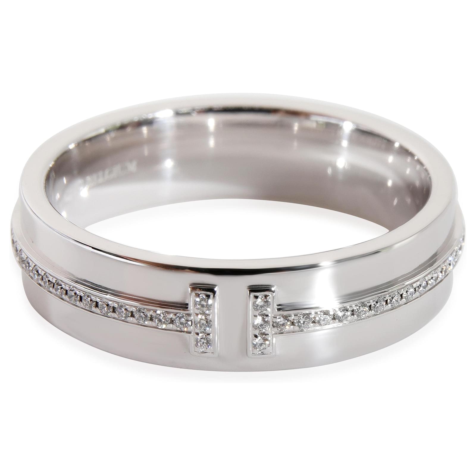 Tiffany t two ring clearance white gold