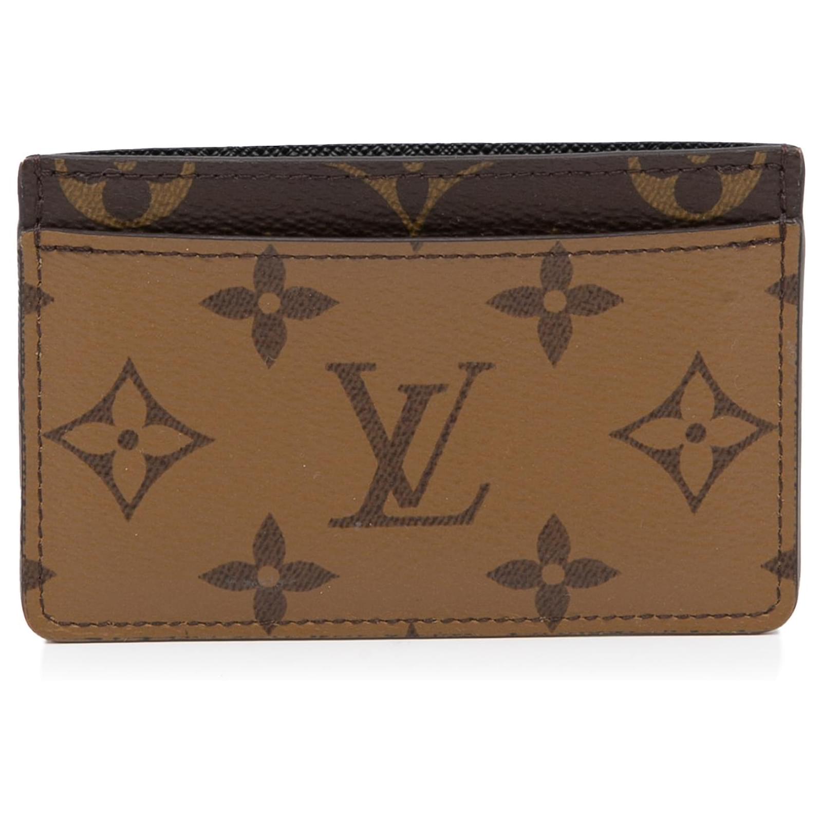Louis Vuitton Canvas Monogram Reverse Card Holder
