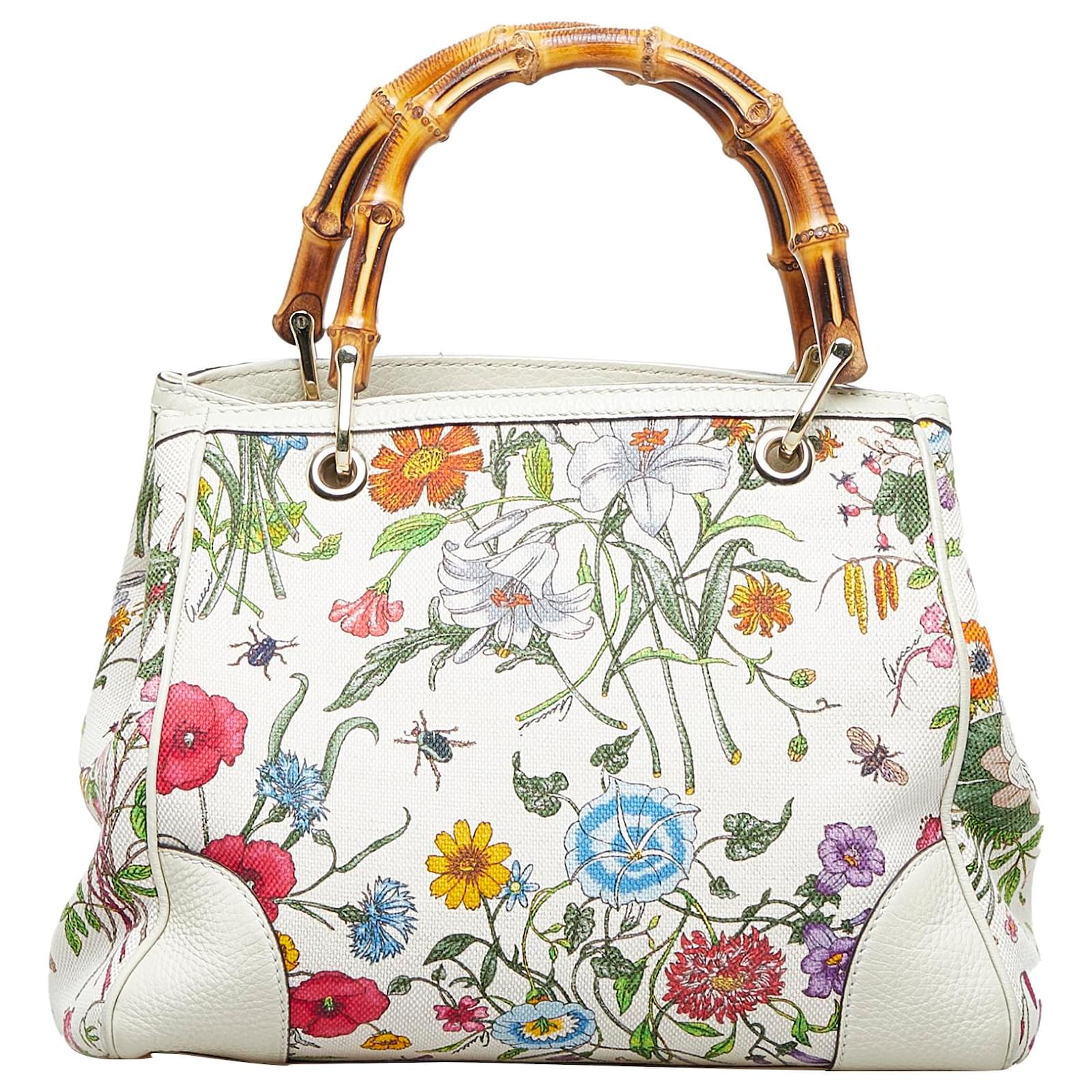 White Floral by New Vintage Handbags