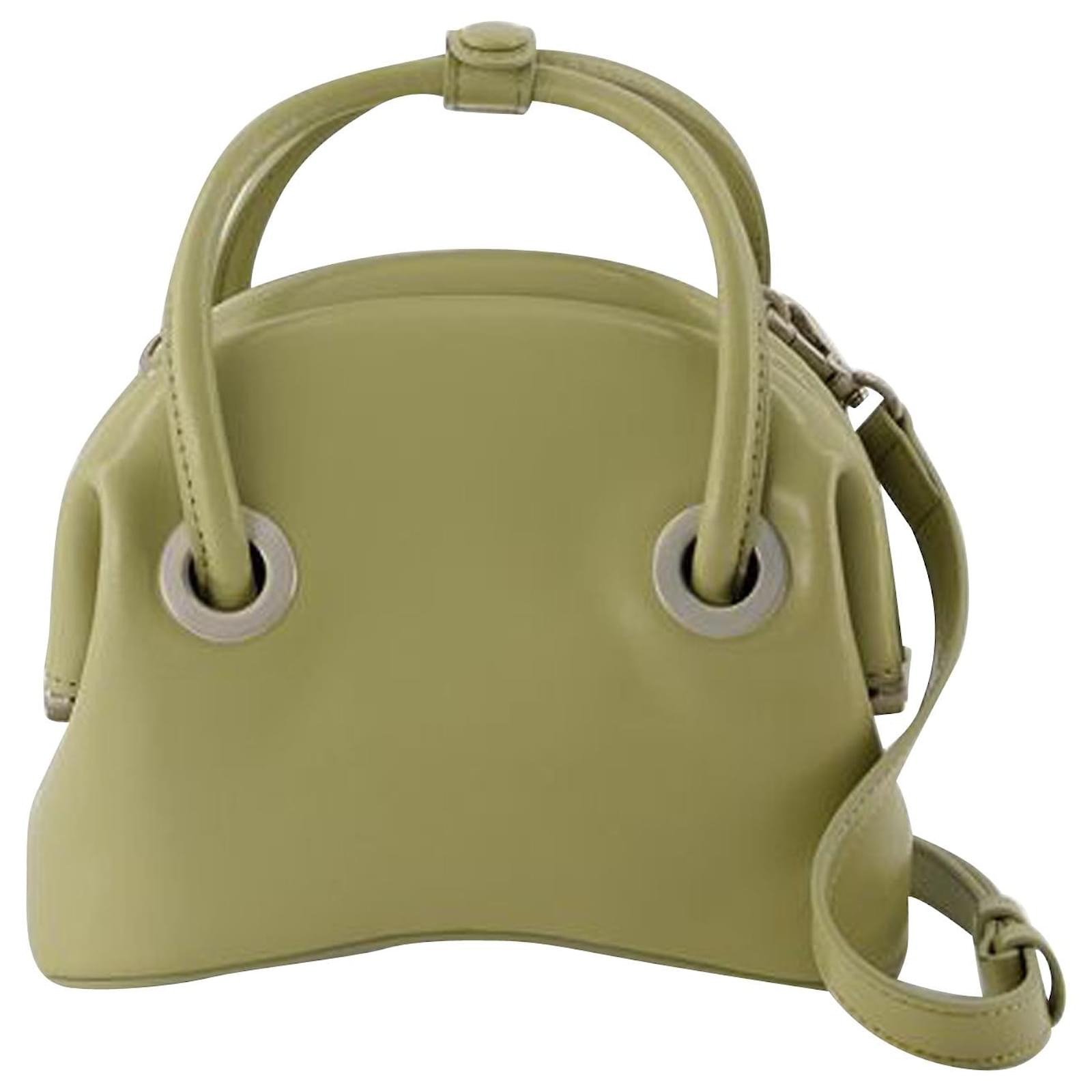 Autre Marque Mini Circle Bag - Osoi - Leather - Green Pony-style