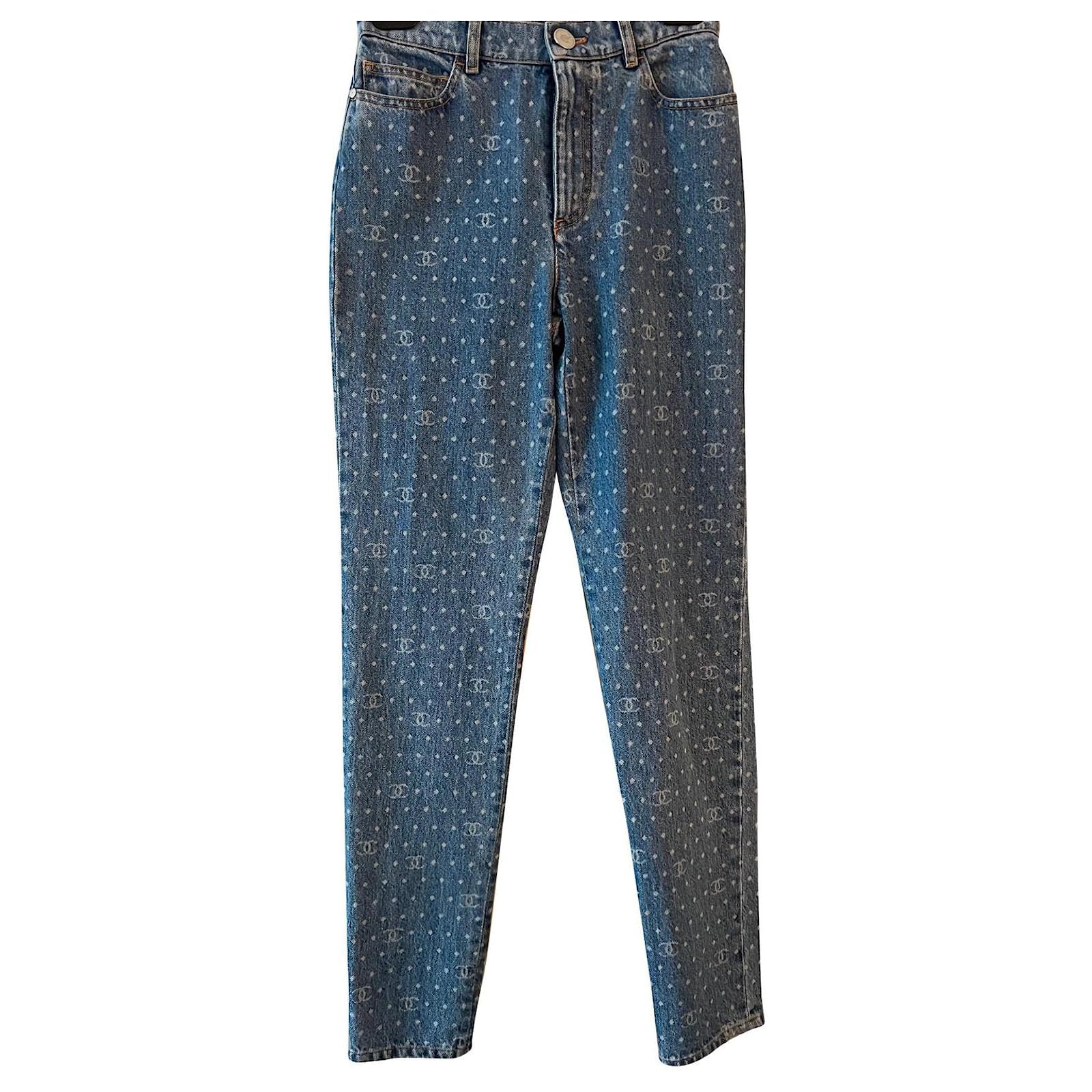 Chanel Jeans Blue Cotton ref.927572 - Joli Closet