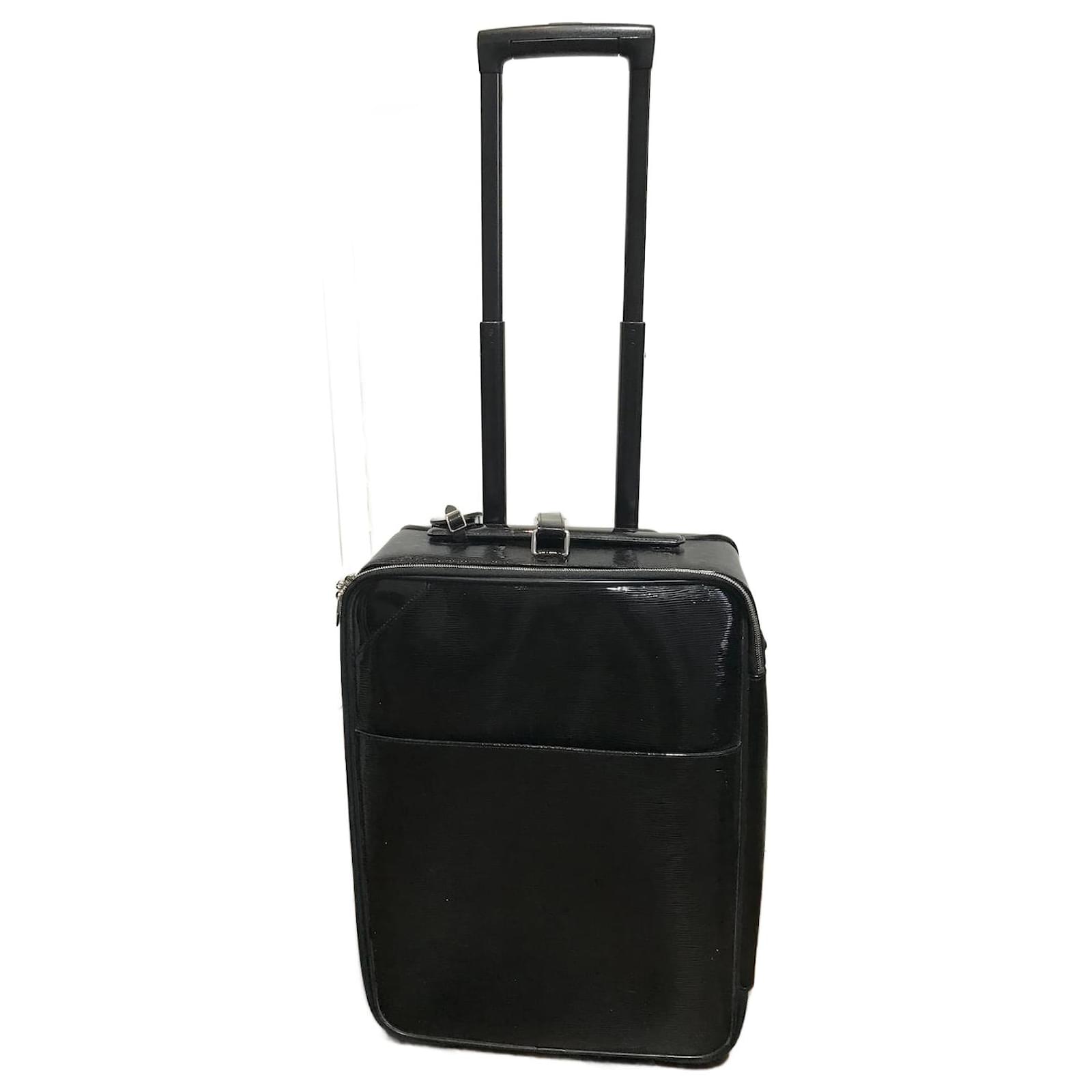 Pre-owned Louis Vuitton Black Epi Leather Pegase 50 Luggage
