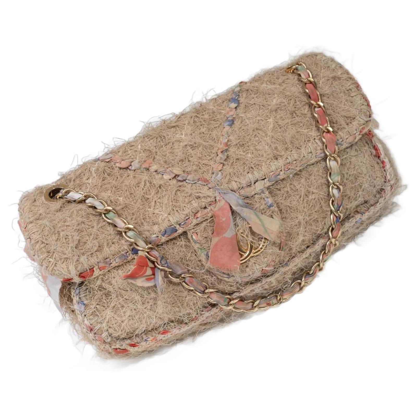 CHANEL Handbags Cloth Beige Joli Closet