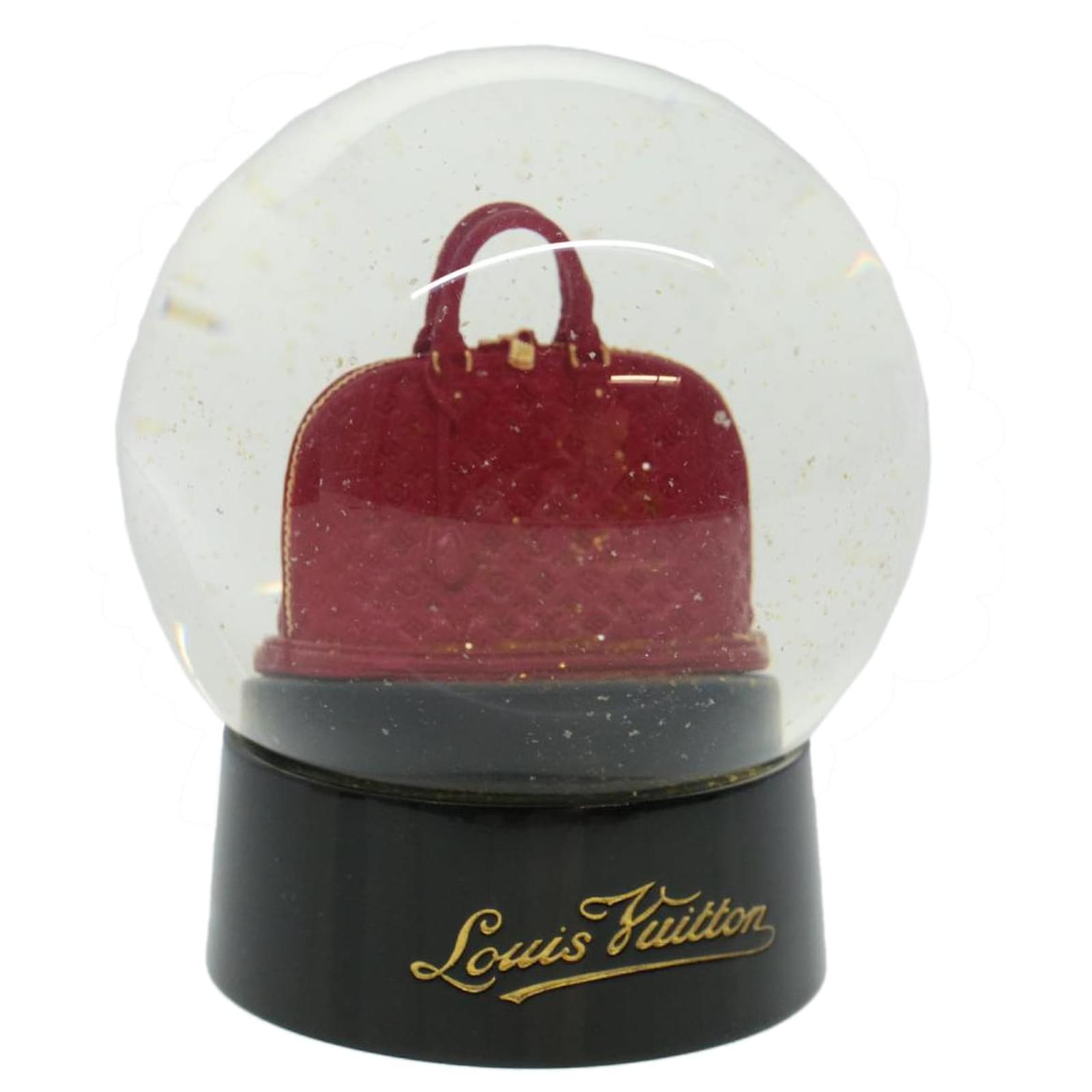 LOUIS VUITTON Snow Globe Alma Glass VIP Only Clear LV Auth 45199