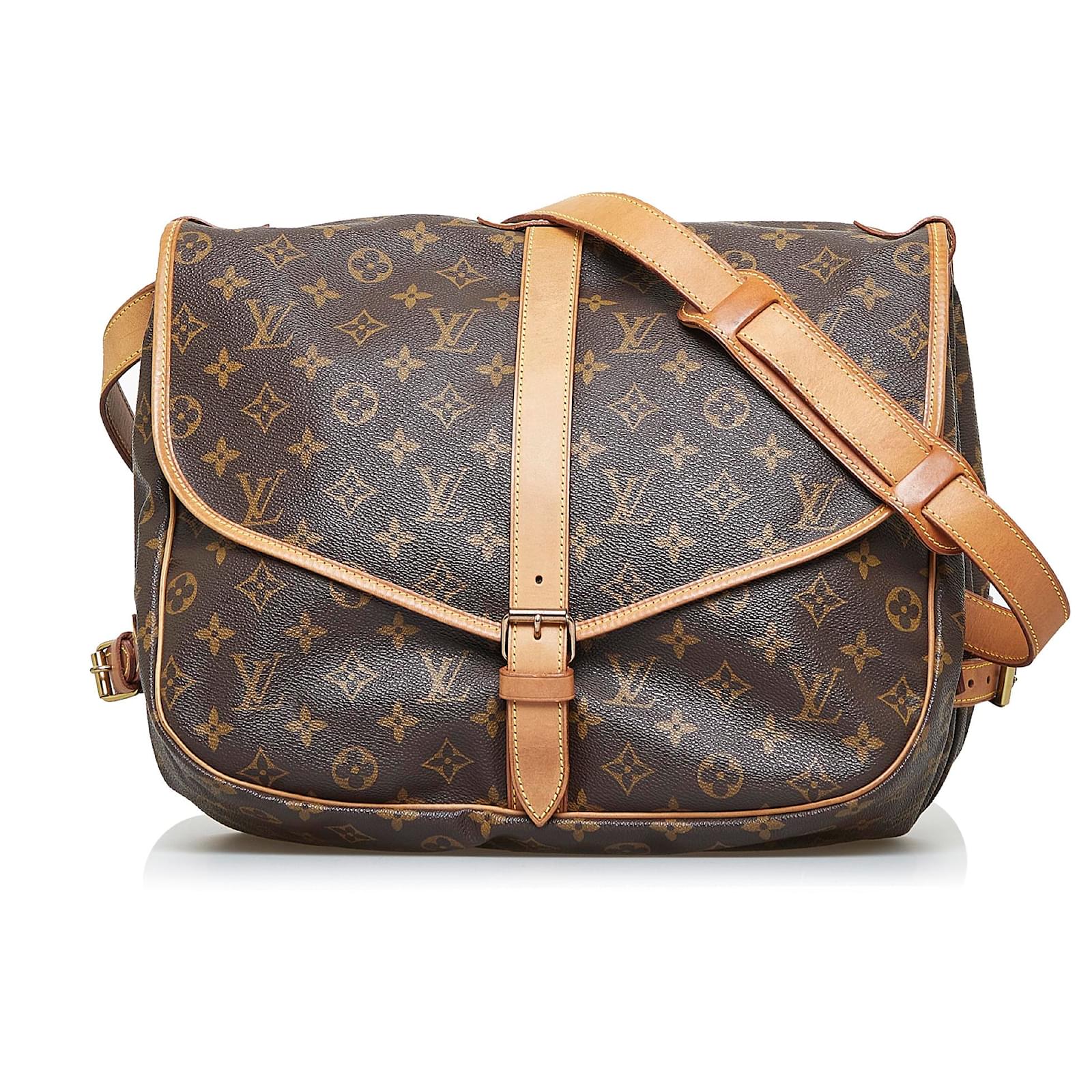 Louis Vuitton Brown Monogram Saumur 35 Louis Vuitton