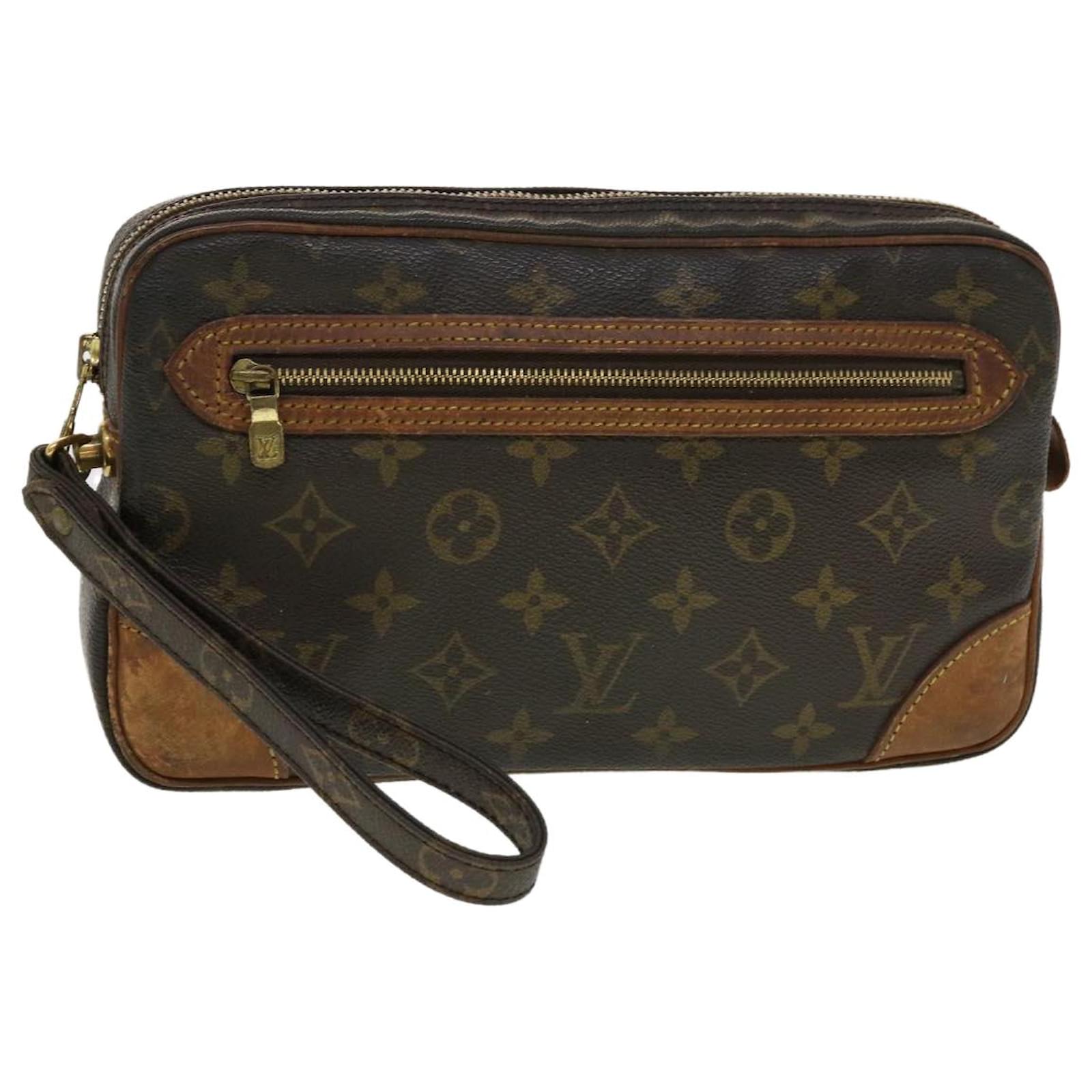 LOUIS VUITTON Monogram Marly Dragonne GM Clutch Bag M51825 LV Auth