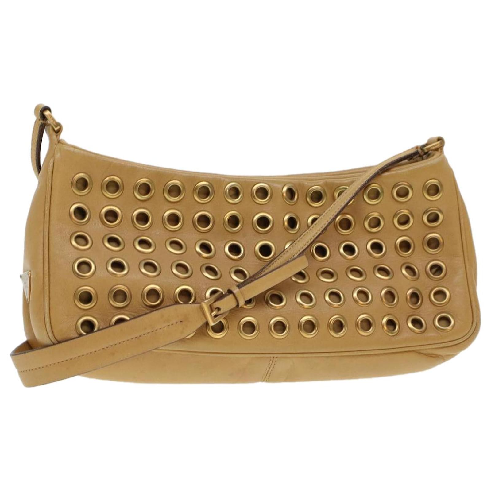 バッグ PRADA PUNCHING LEATHER ONE SHOULDER BAG PRADA PUNCHING LEATHER ONE SHOULDER BAG