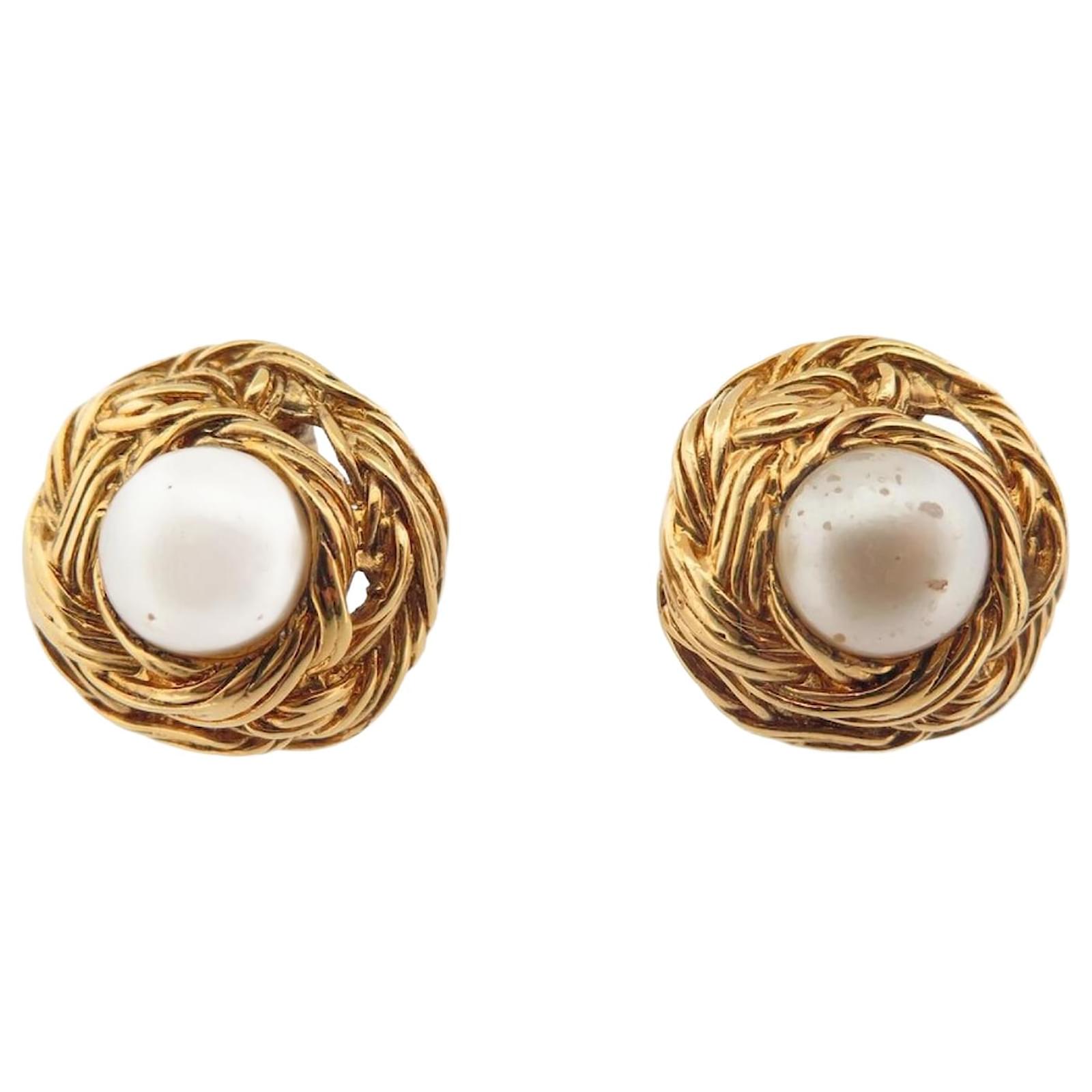 Chanel earrings color gold - Gem