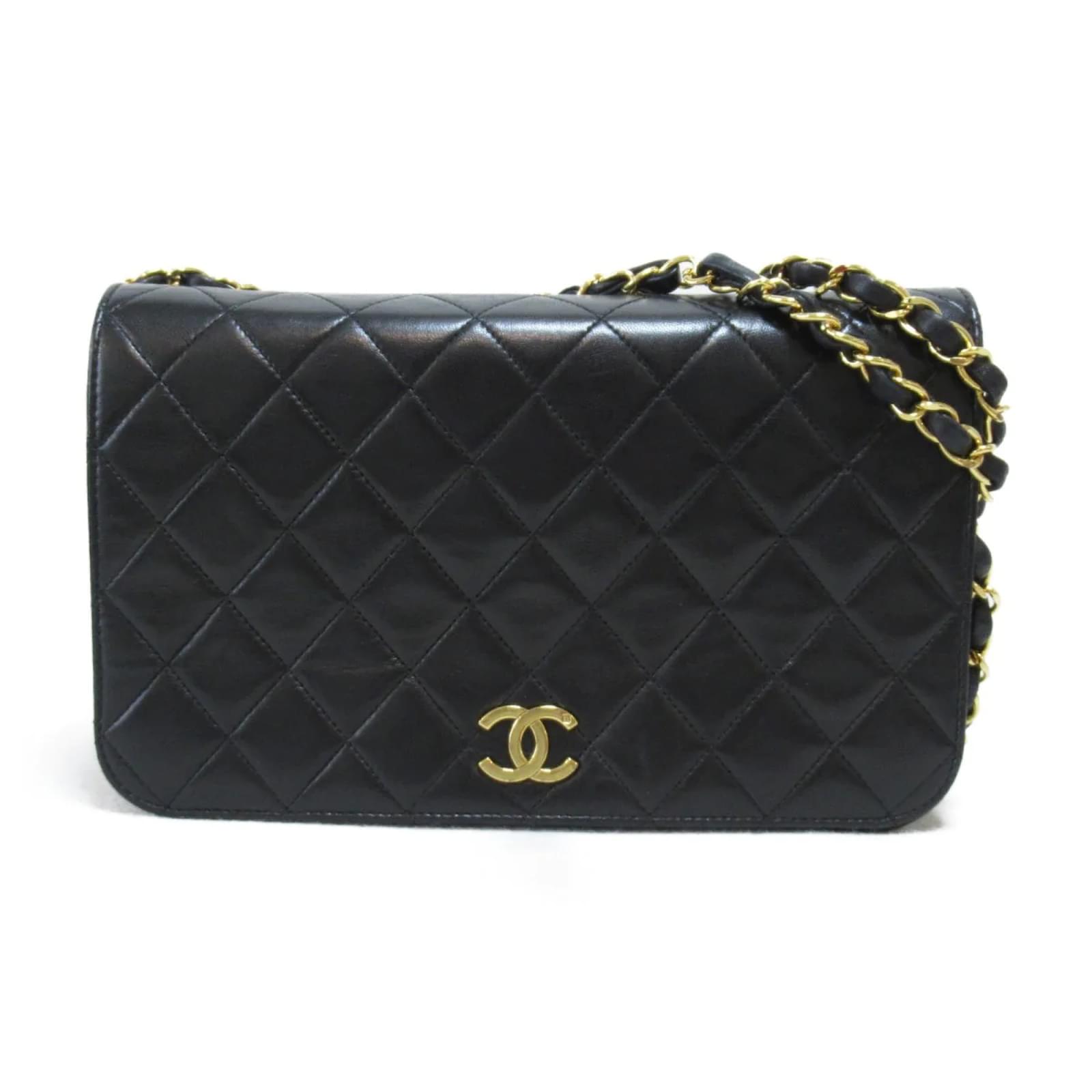 Chanel Medium Classic Single Flap Bag A03570 Black Leather Lambskin  ref.928224 - Joli Closet