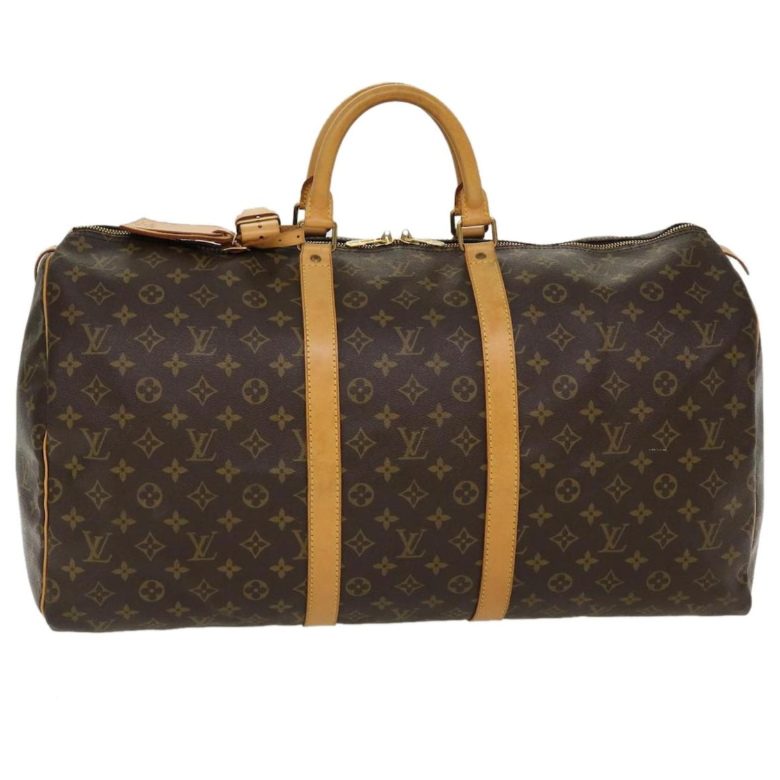 Louis Vuitton Monogram Keepall 55 Boston Bag M41424 LV Auth 42069 Cloth  ref.928328 - Joli Closet