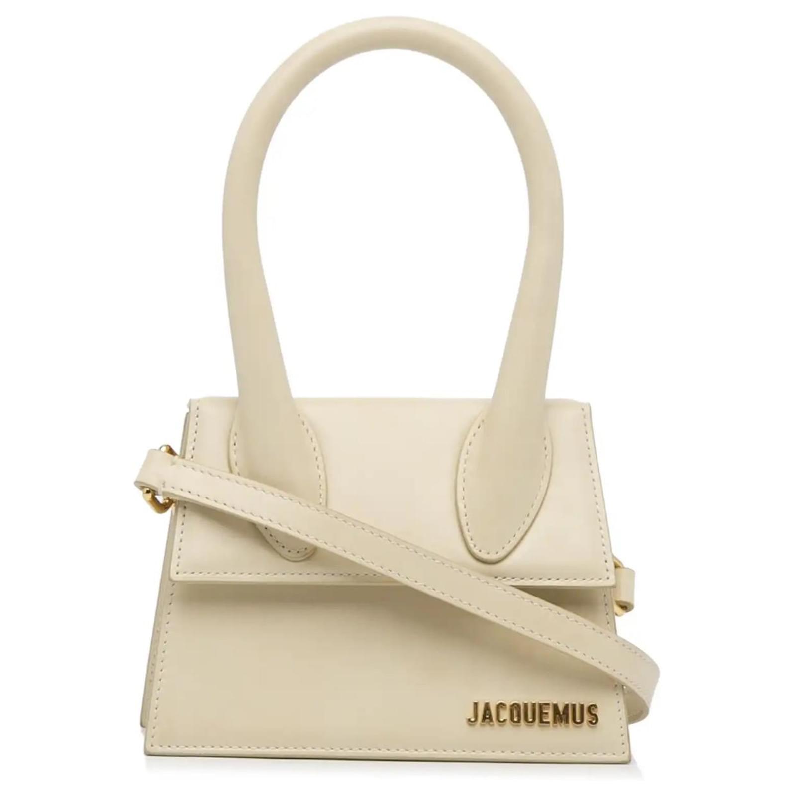 Jacquemus Le Chiquito Moyen White Leather ref.928468 - Joli Closet