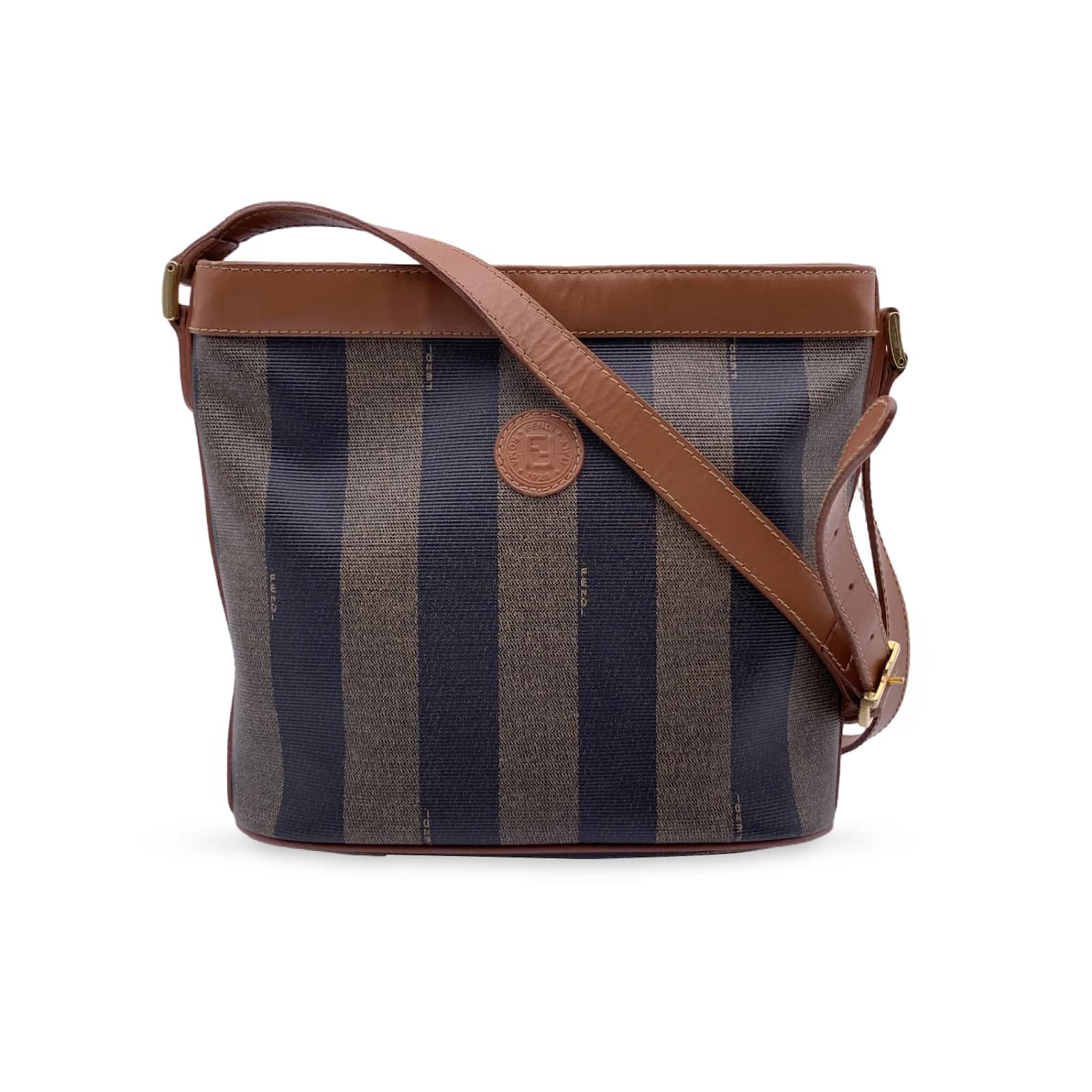 Fendi, Bags, Vintage Fendi Bag With Brown And Tan Stripes