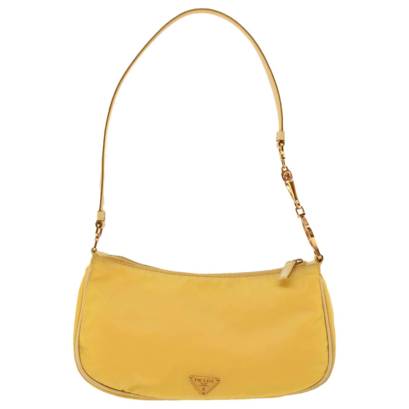 Prada Re-Nylon Yellow Synthetic ref.928855 - Joli Closet