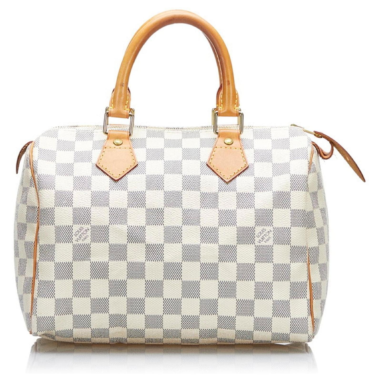 Louis Vuitton Speedy 25 White Cloth ref.46849 - Joli Closet