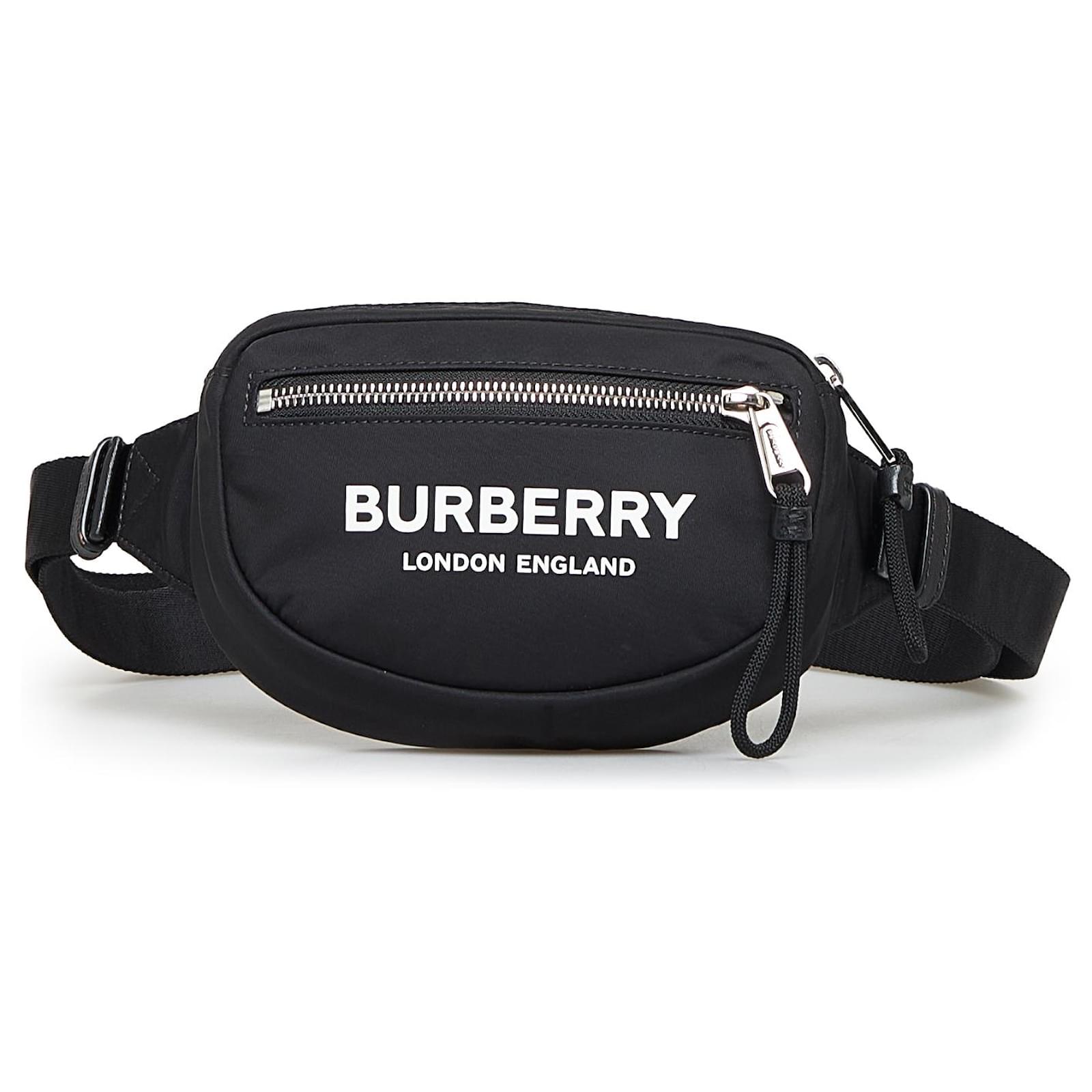 BURBERRY waist bag black nylon