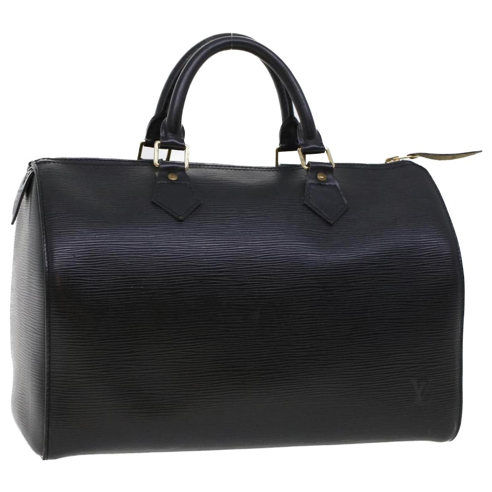 Louis Vuitton Epi Speedy 30 Hand Bag Noir Black M43002 LV Auth B238 Leather  ref.929369 - Joli Closet