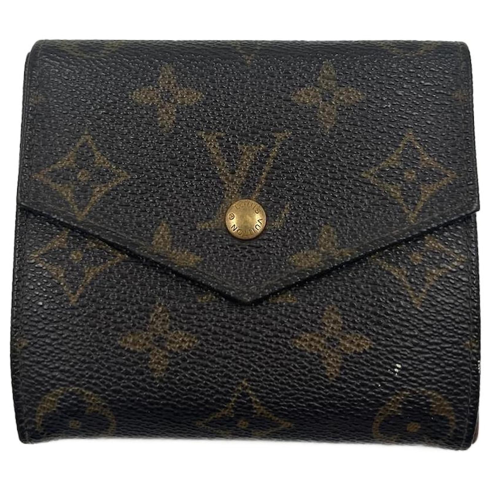 Louis Vuitton Coin Card Holder Monogram Brown in Coated Canvas