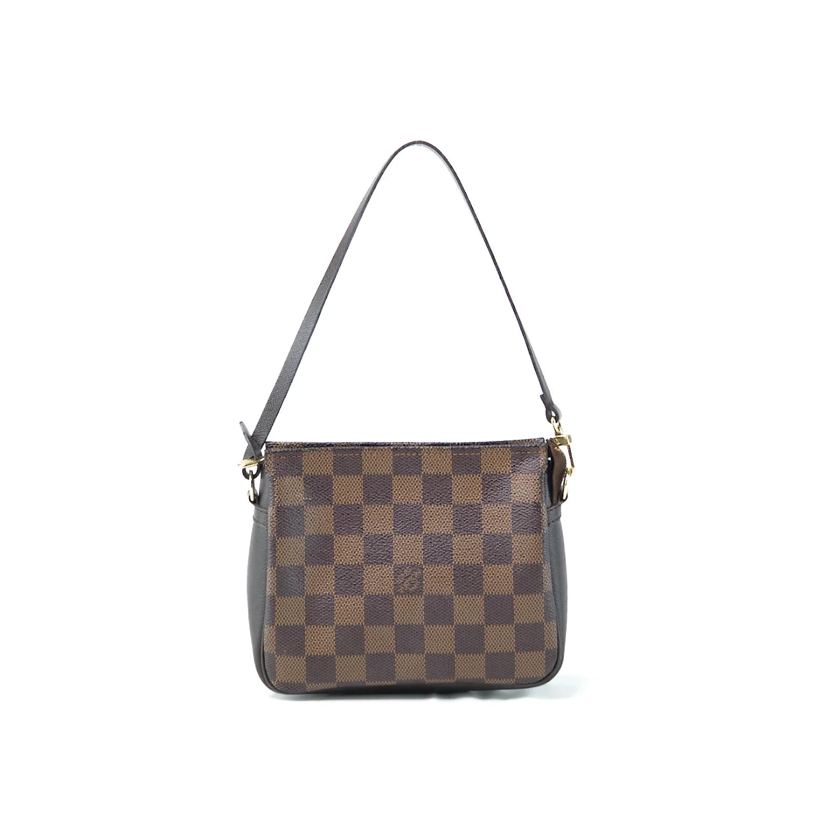 Louis Vuitton Damier Ebene Trousse Makeup Bag Brown Cloth ref.929502 - Joli  Closet