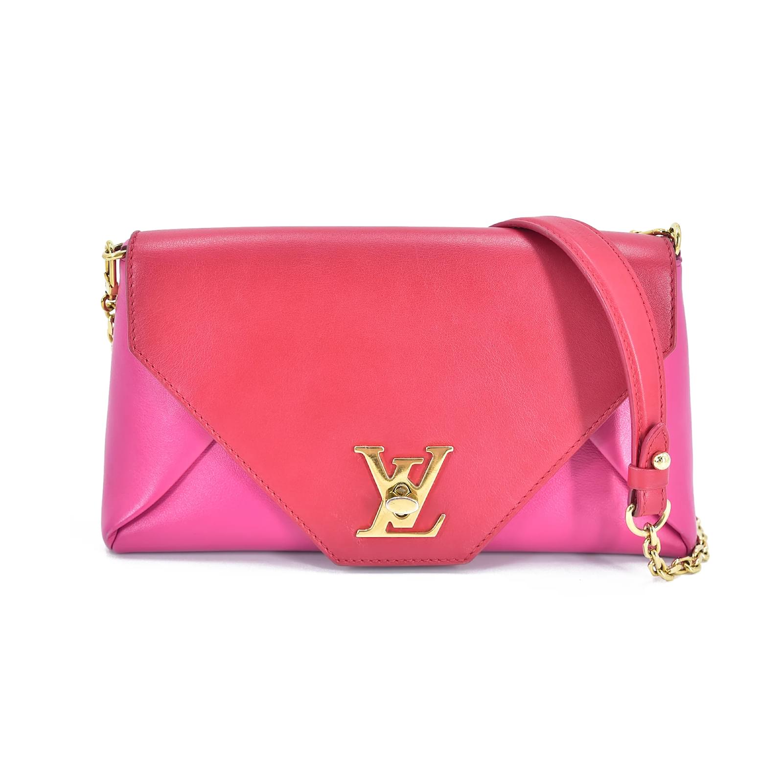 Louis Vuitton Love Note Shoulder Bag Pink Leather Pony-style