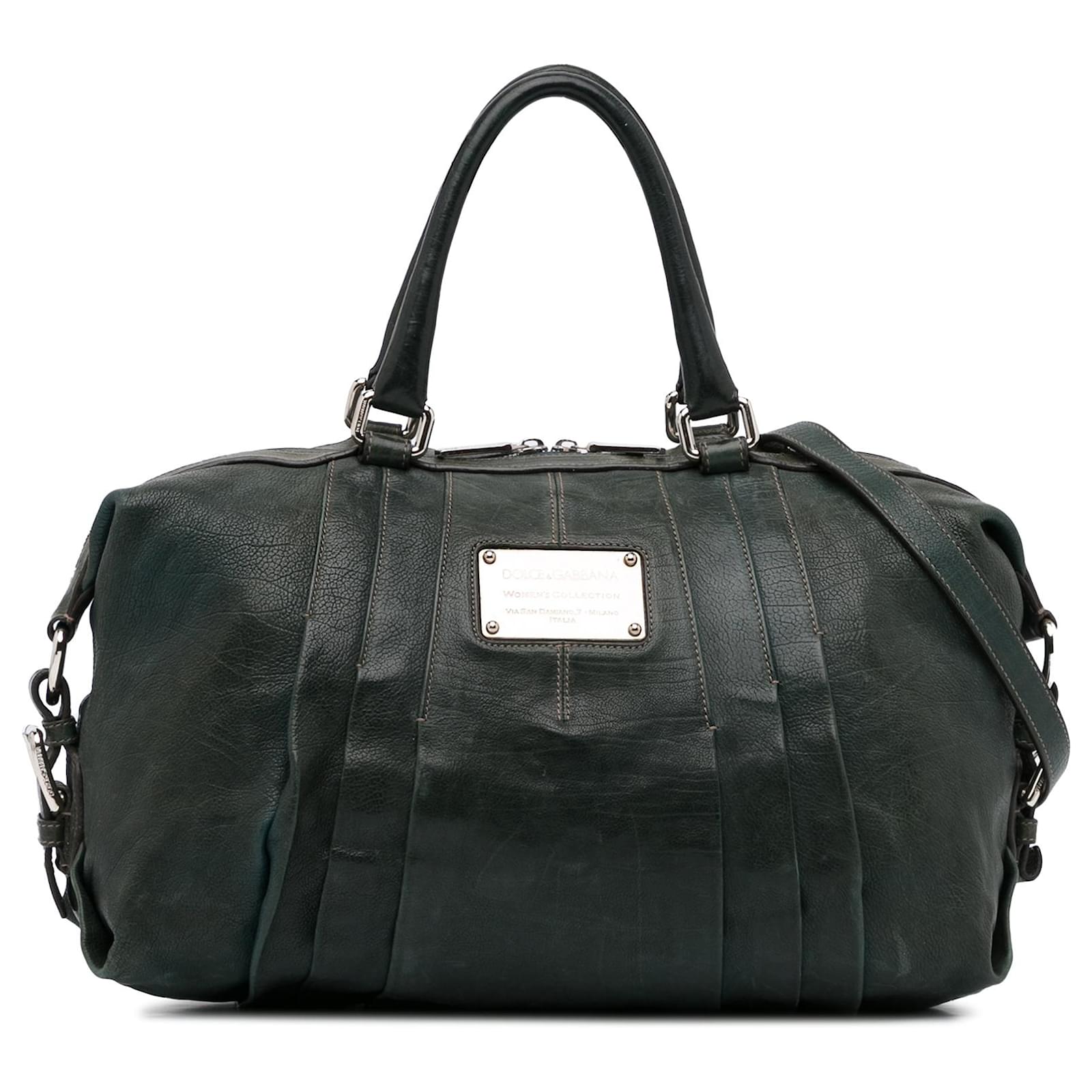 Dolce & Gabbana Dolce&Gabbana Green Miss Urbanette Satchel Dark green ...