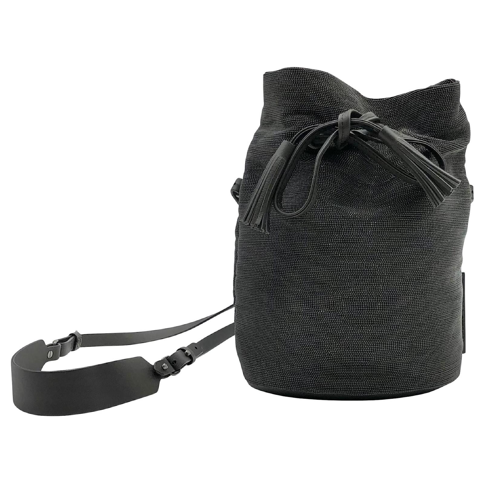 Brunello Cucinelli Monili Drawstring Suede Bucket Bag