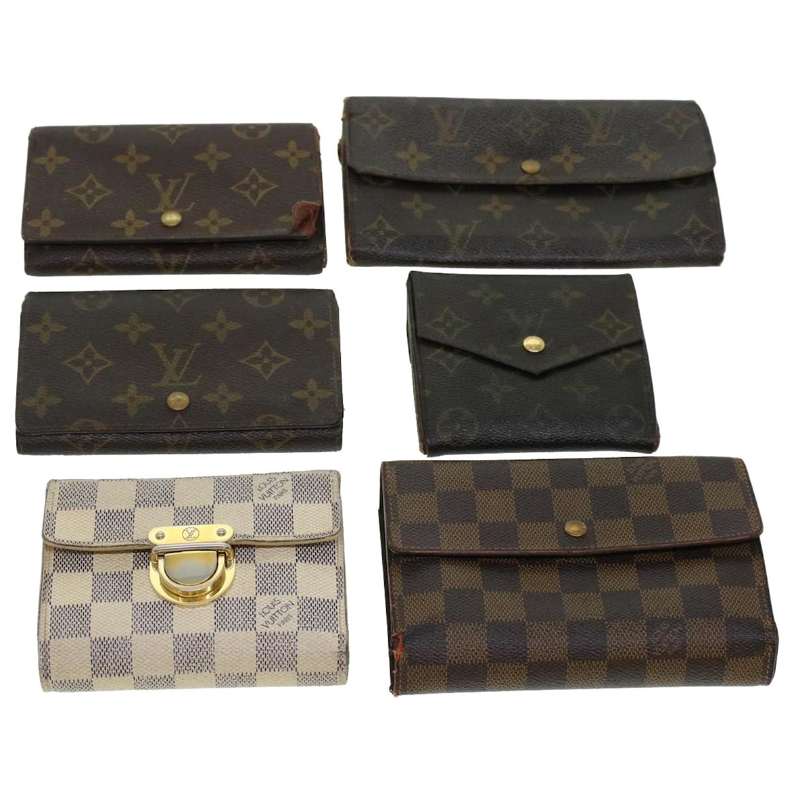 Louis Vuitton card holder in damier monogram. Dark grey Cloth ref