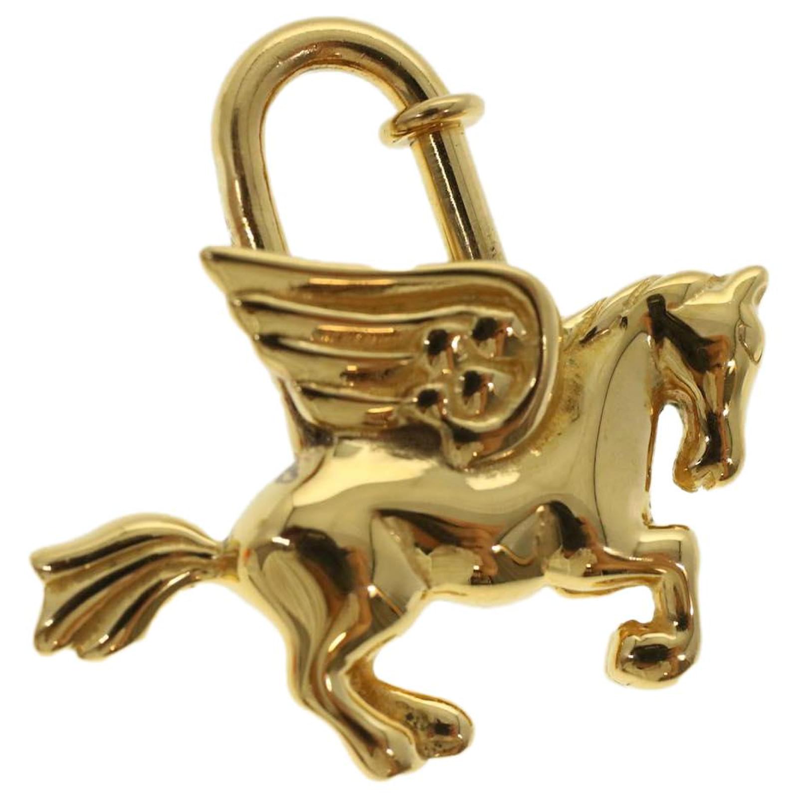 Hermès HERMES Pegasus Cadena Charm Gold Tone Auth ki2930 Metal ref.930241 -  Joli Closet