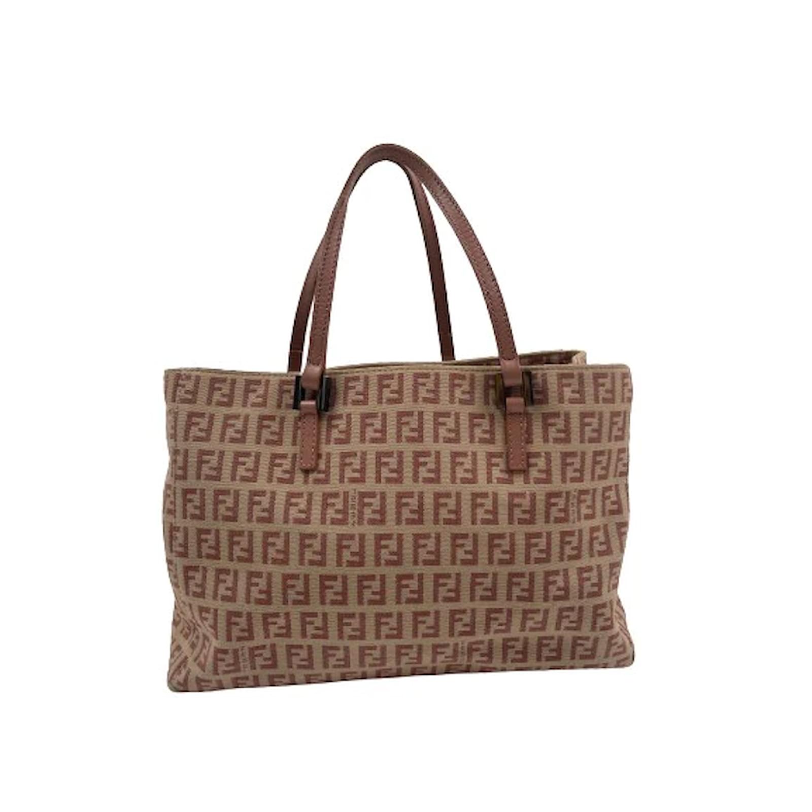 Beige Canvas Fendi Shopper Cloth ref.930266 Joli Closet