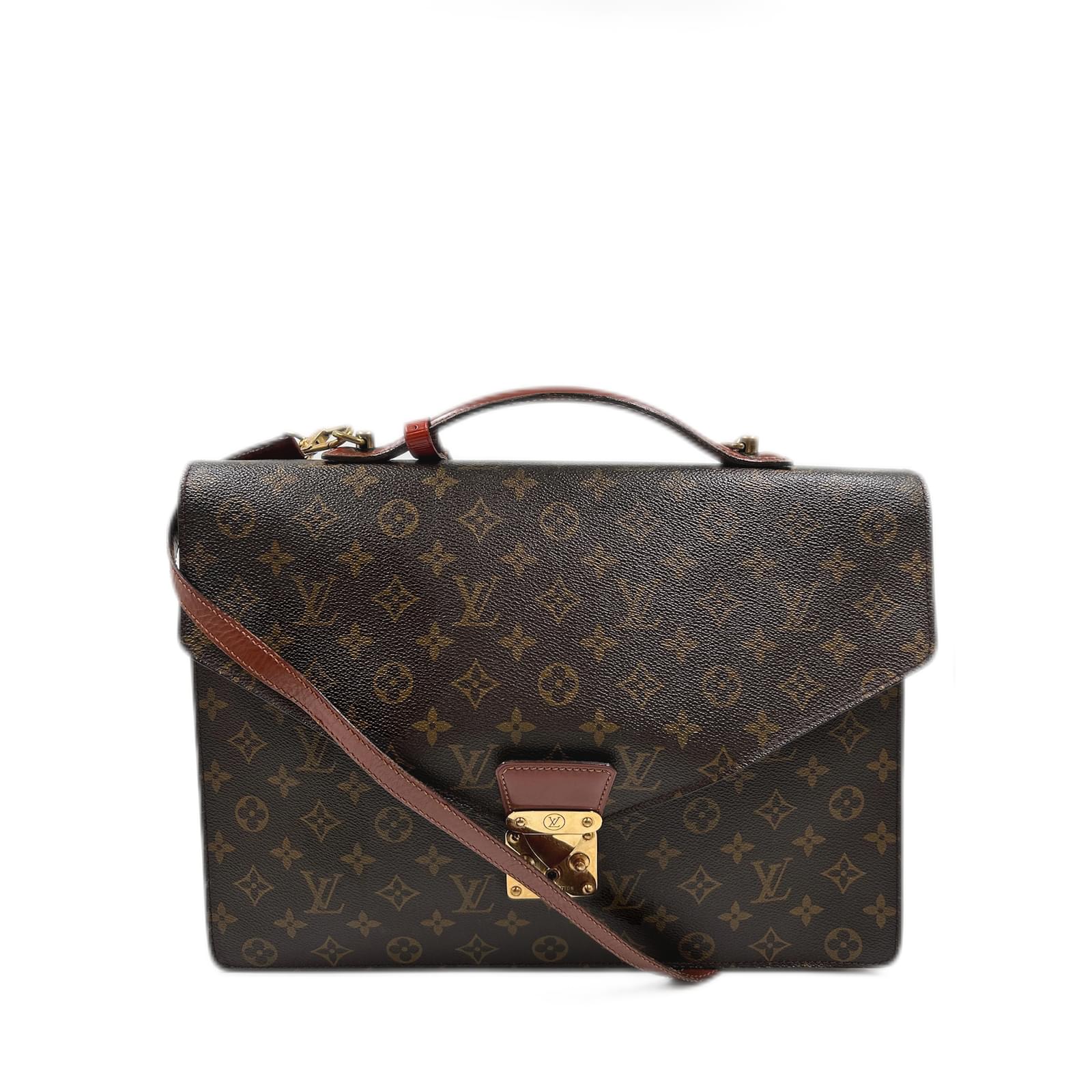 Authentic Louis Vuitton Monogram Gibeciere MM Shoulder Bag M42247
