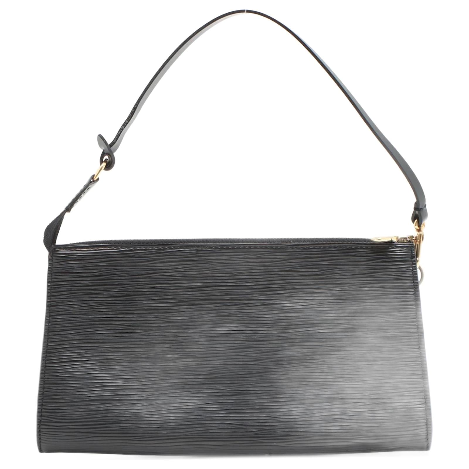 Pochette accessoire cloth handbag Louis Vuitton Black in Cloth