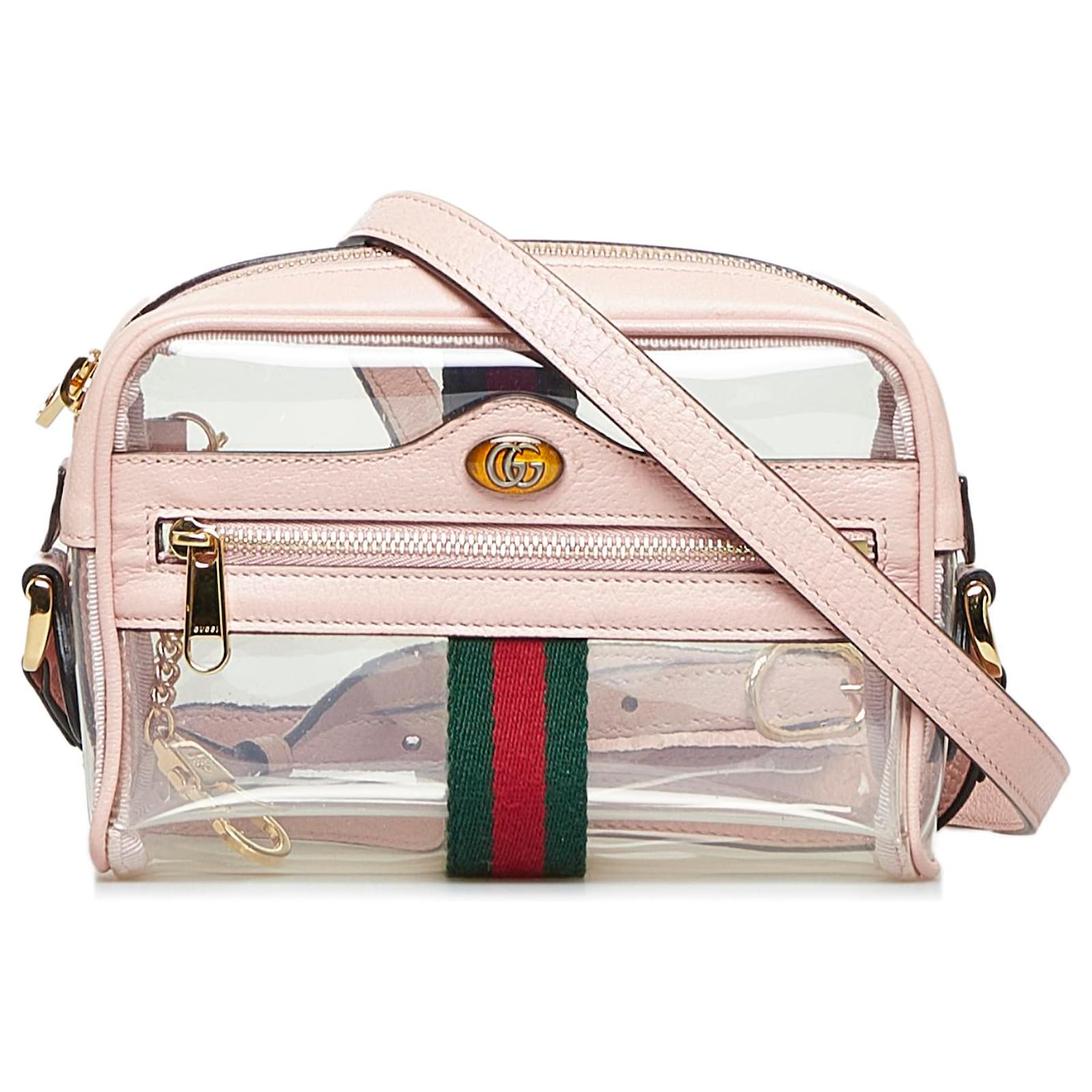 Gucci Pink Mini PVC Ophidia Crossbody Bag Plastic ref.930973