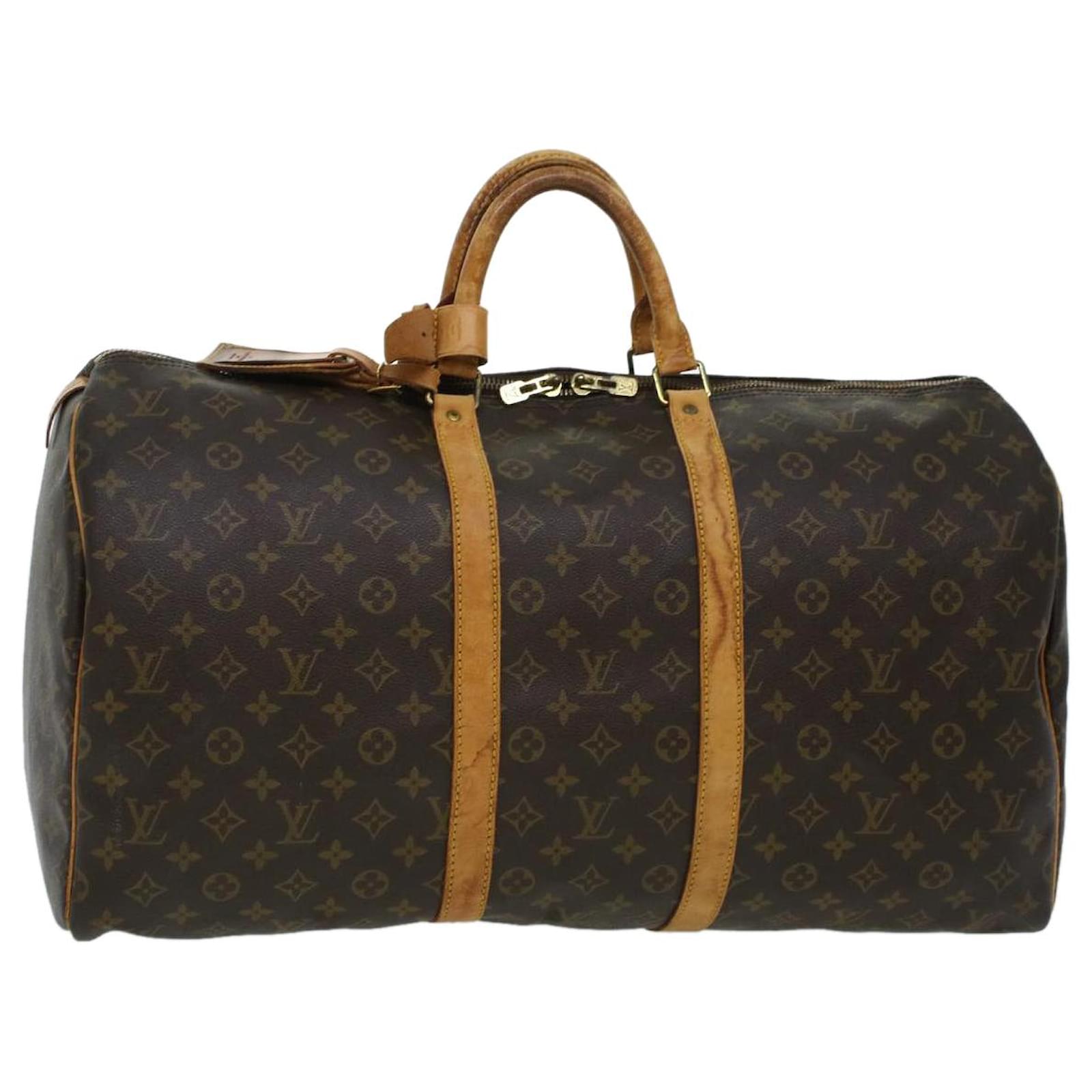 Louis Vuitton Monogram Keepall 55 Boston Bag M41424 LV Auth ar9460 Cloth  ref.931201 - Joli Closet