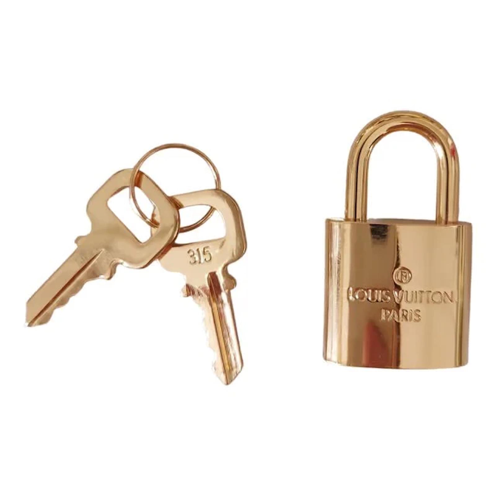 LV Louis Vuitton Brass Padlock With a Key for Speedy/keepall 