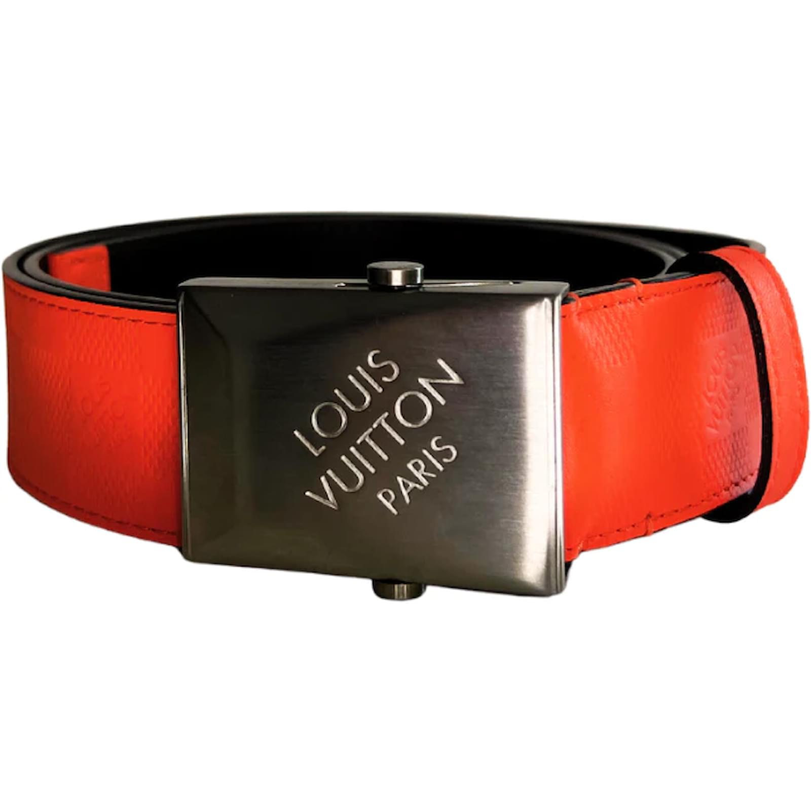 LOUIS VUITTON Belts cm 100 Leather Orange ref.931314 - Joli Closet