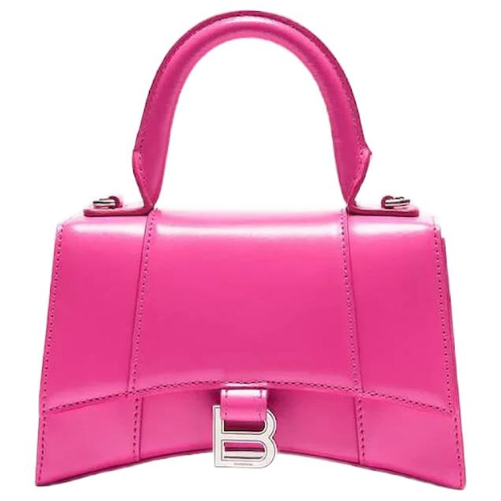 BALENCIAGA Sacs main Cuir Rose ref.931329 Joli Closet