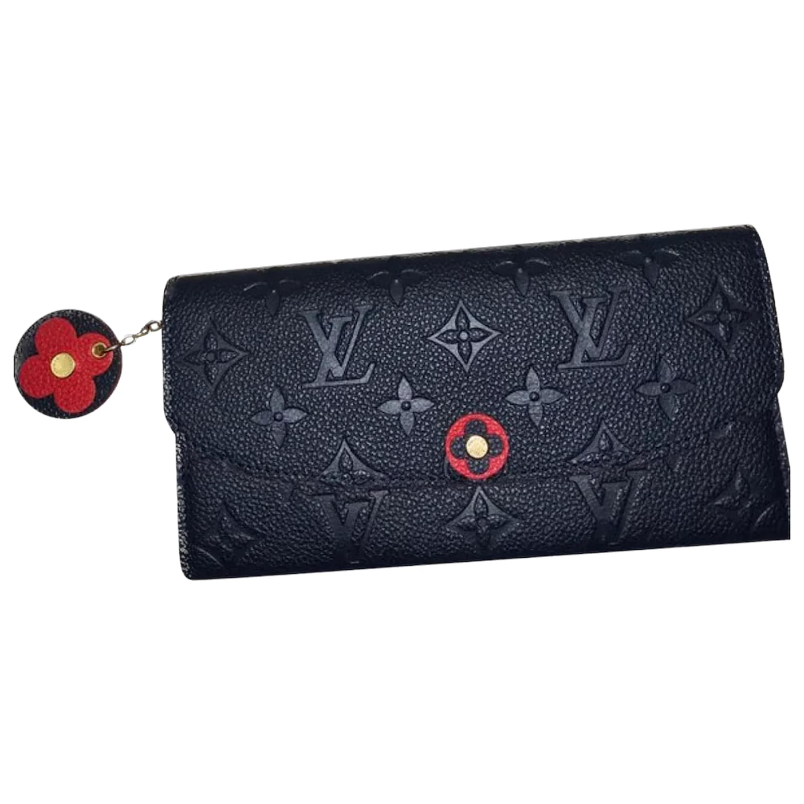 navy blue and red louis vuittons wallet