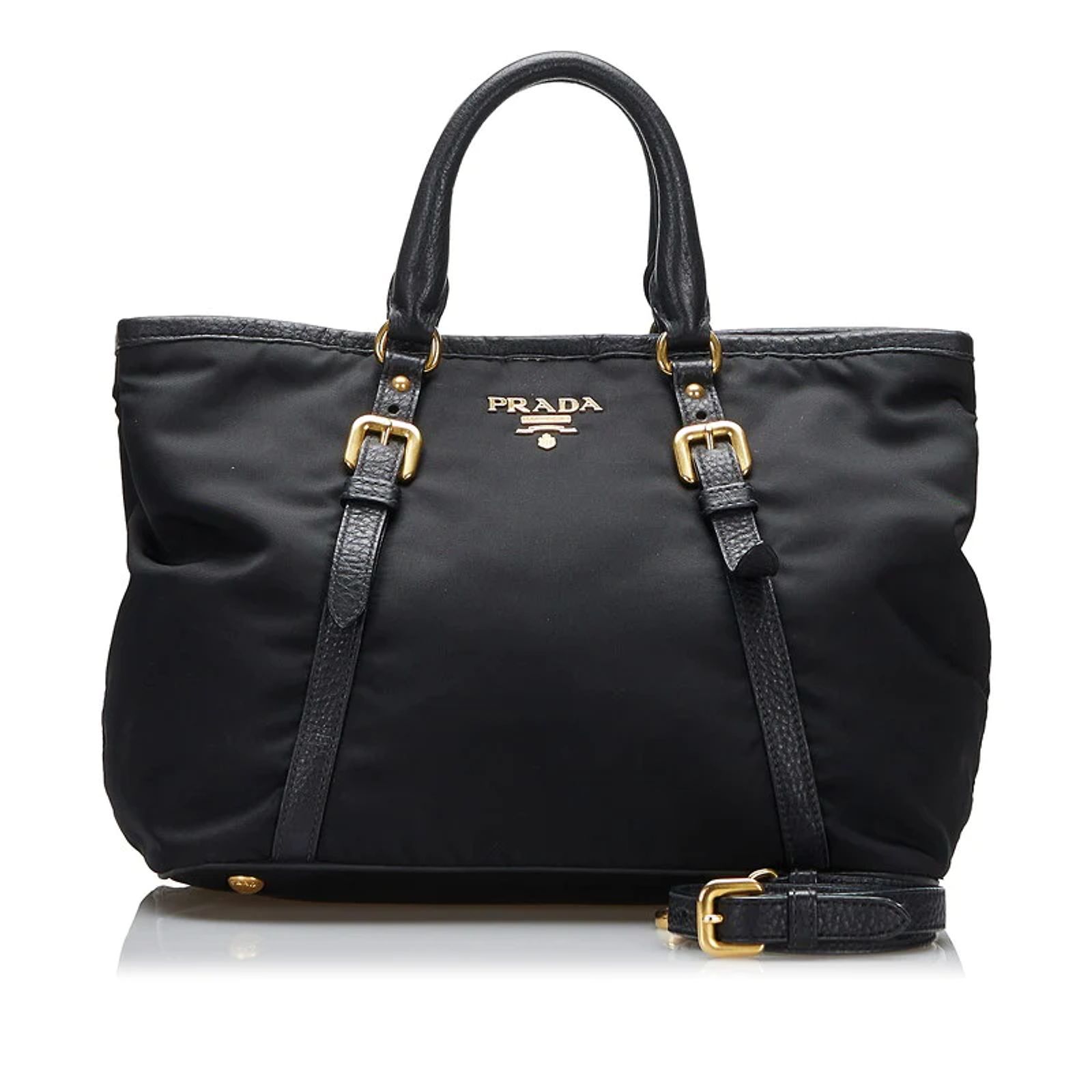 Tote Prada Tessuto Two-Way Bag Black Cloth ref.JC931567 (Sold 
