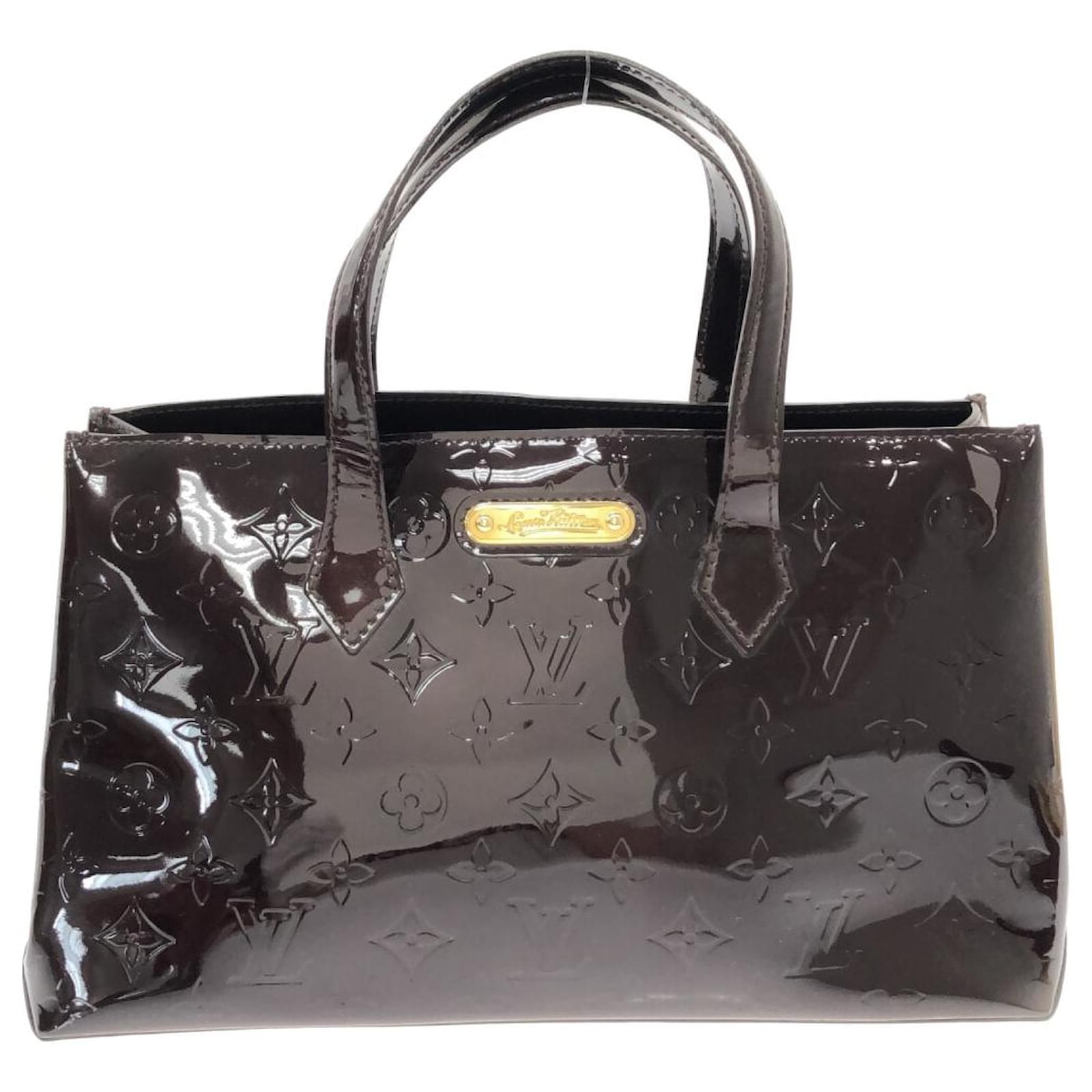 Louis Vuitton Amarante Monogram Vernis Wilshire GM Bag For Sale at