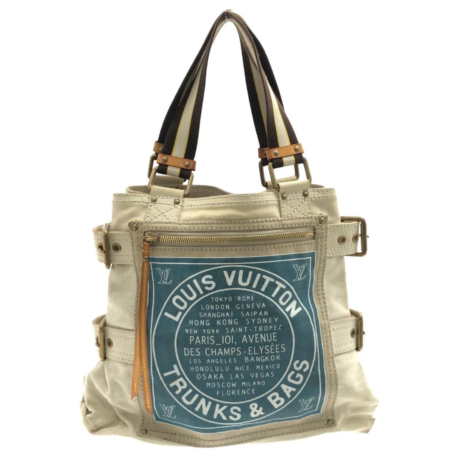 Louis Vuitton Globe Shopper Bag Blue Cloth ref.932073 - Joli Closet
