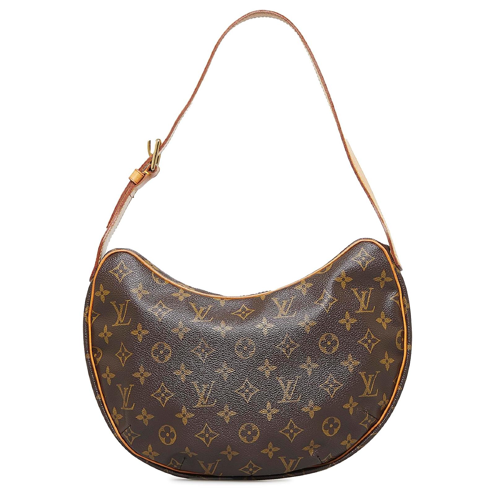 Louis Vuitton Brown Monogram Croissant MM Cloth ref.998846 - Joli