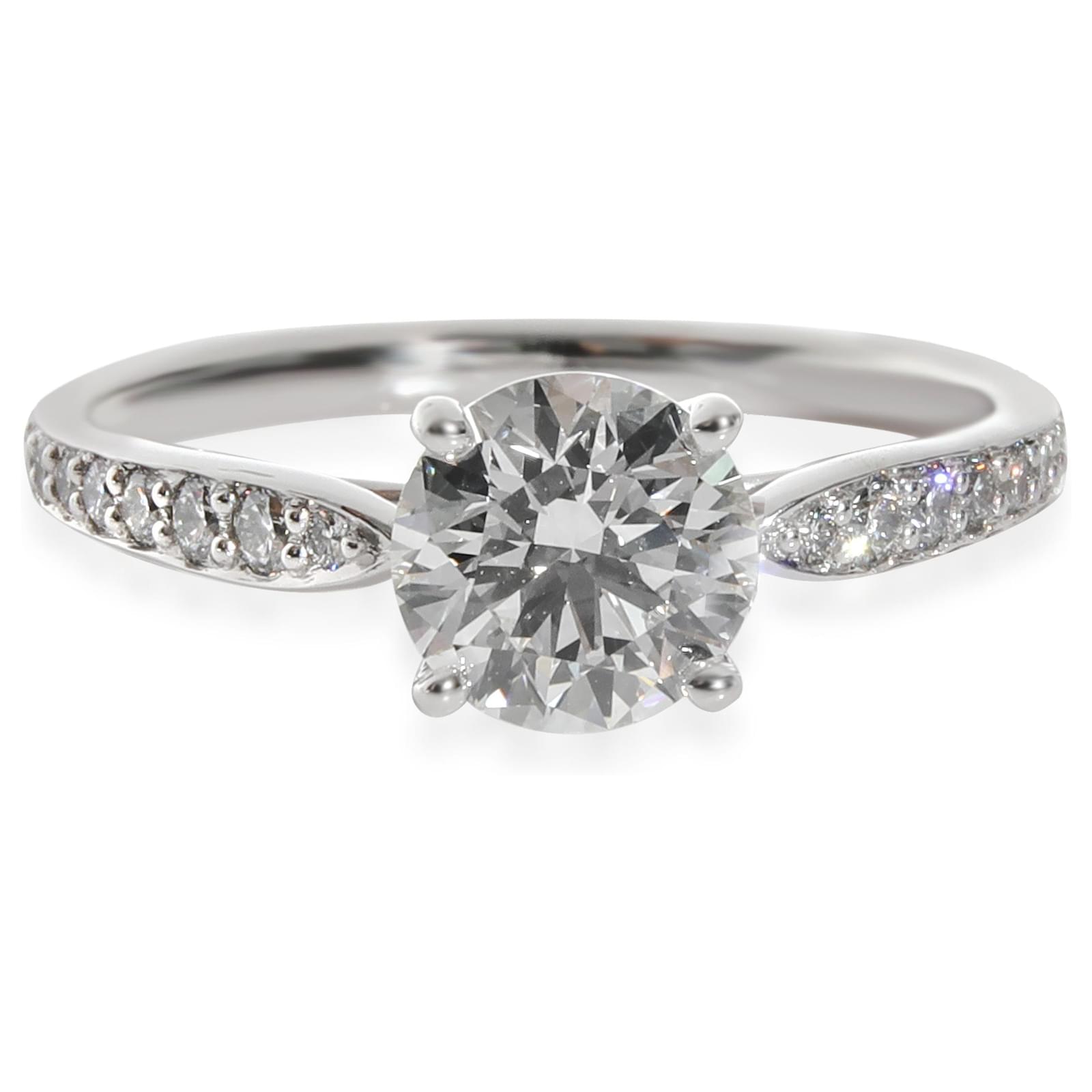 TIFFANY & CO. Harmony Diamond Engagement Ring in Platinum I VS2 1.22 ct ...