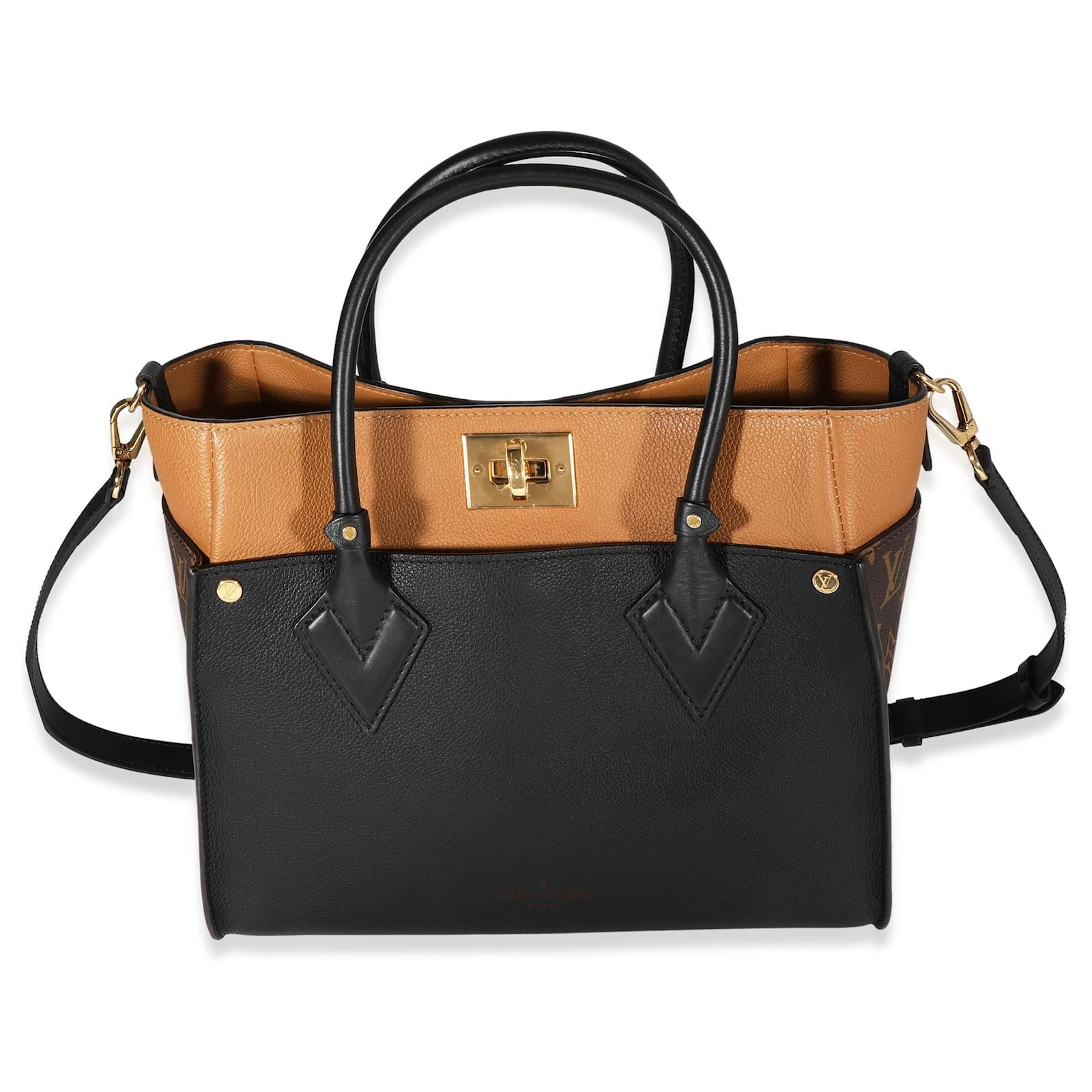 On my side cloth handbag Louis Vuitton Black in Cloth - 30350970