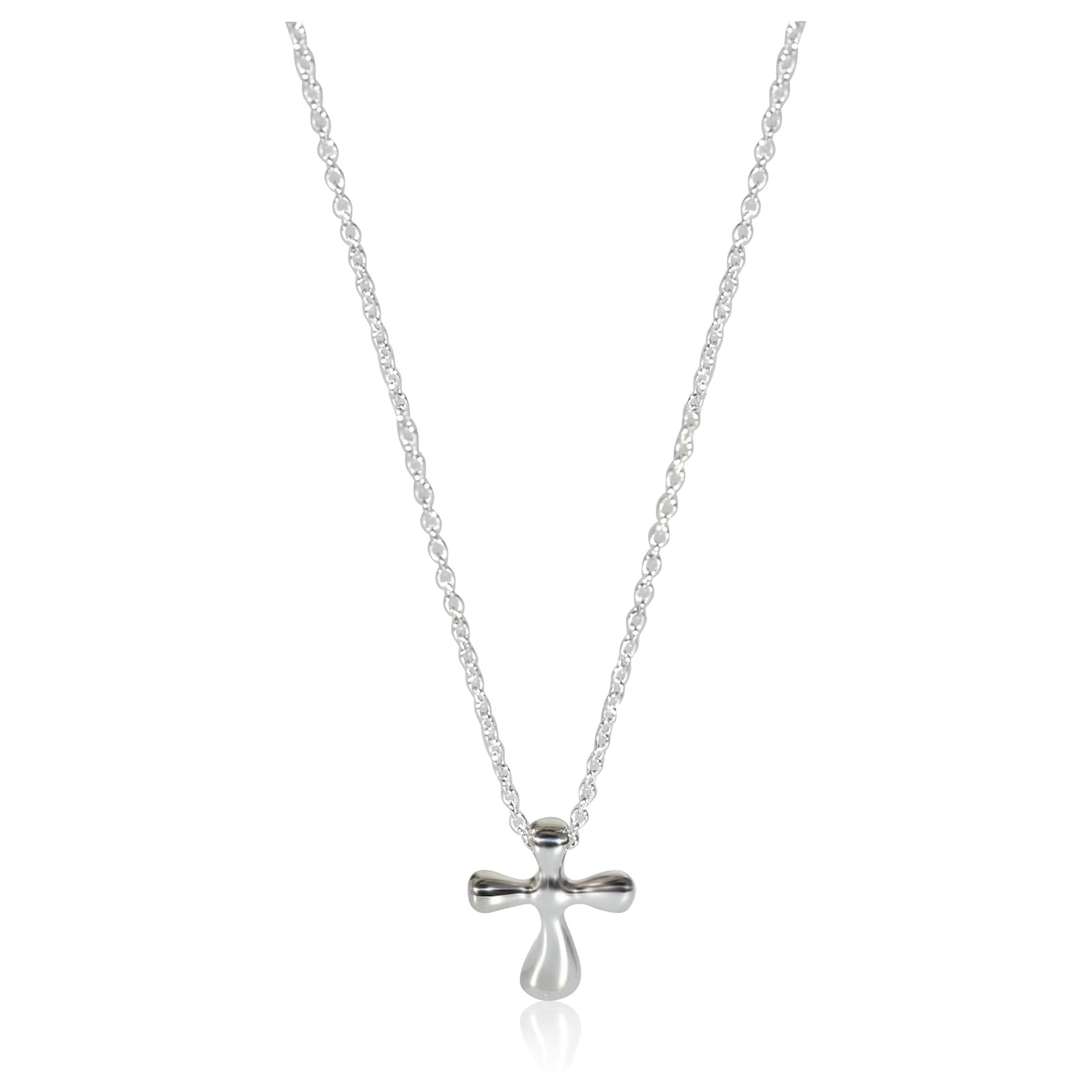 Tiffany and co silver deals cross necklace