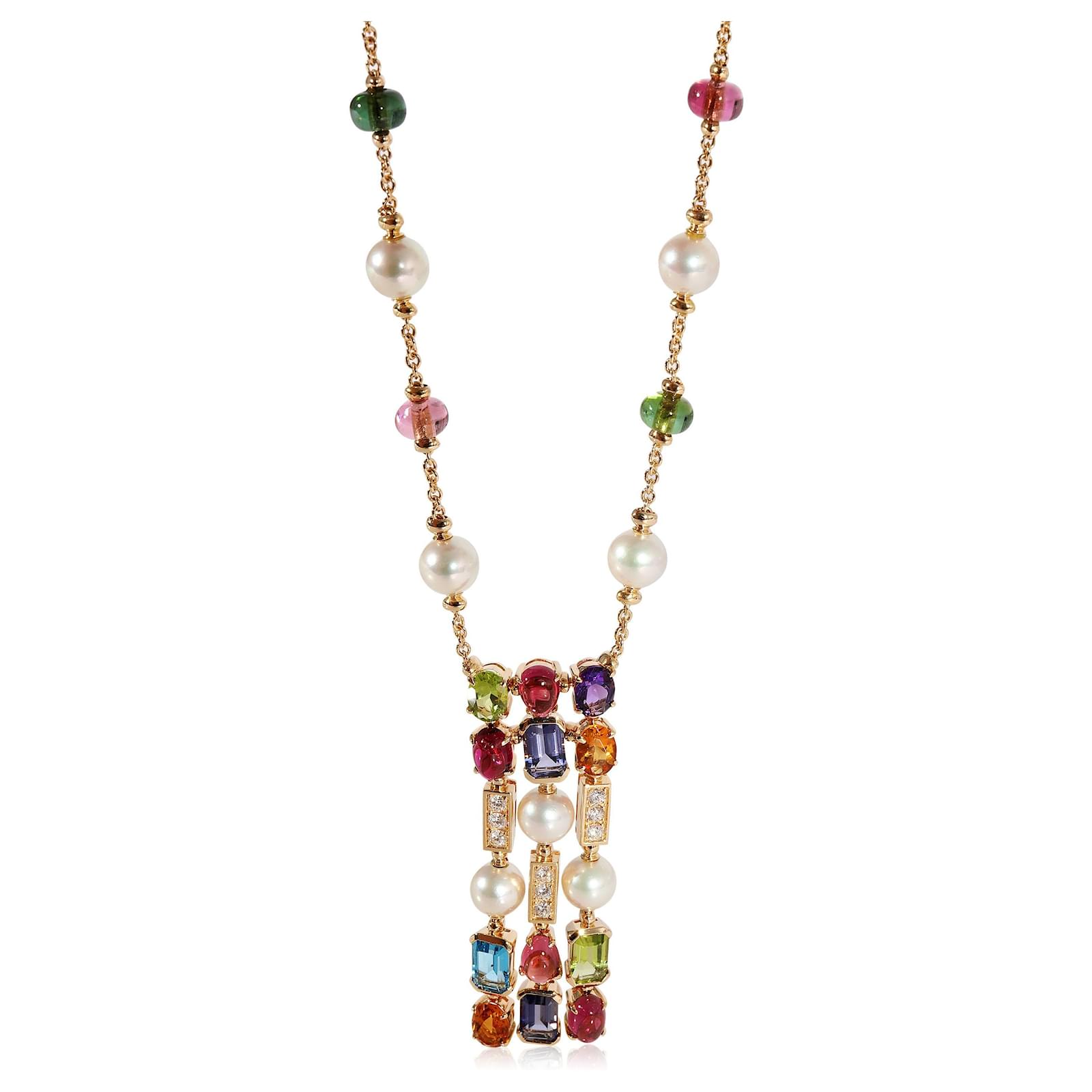 Allegra Pearl Necklace - Gold