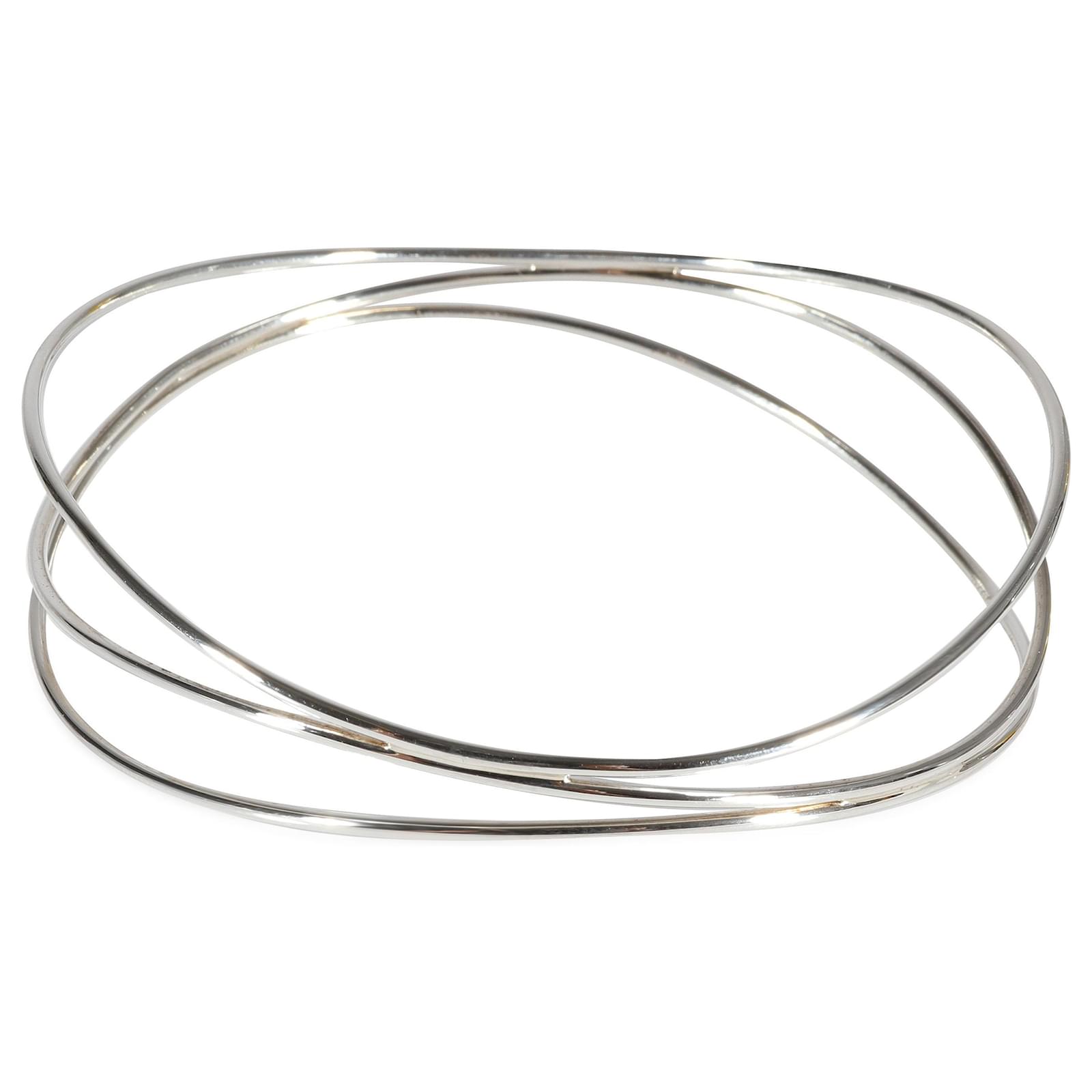 TIFFANY & CO. ELSA PERETTI 3 Row Wave Bracelet in 925 sterling